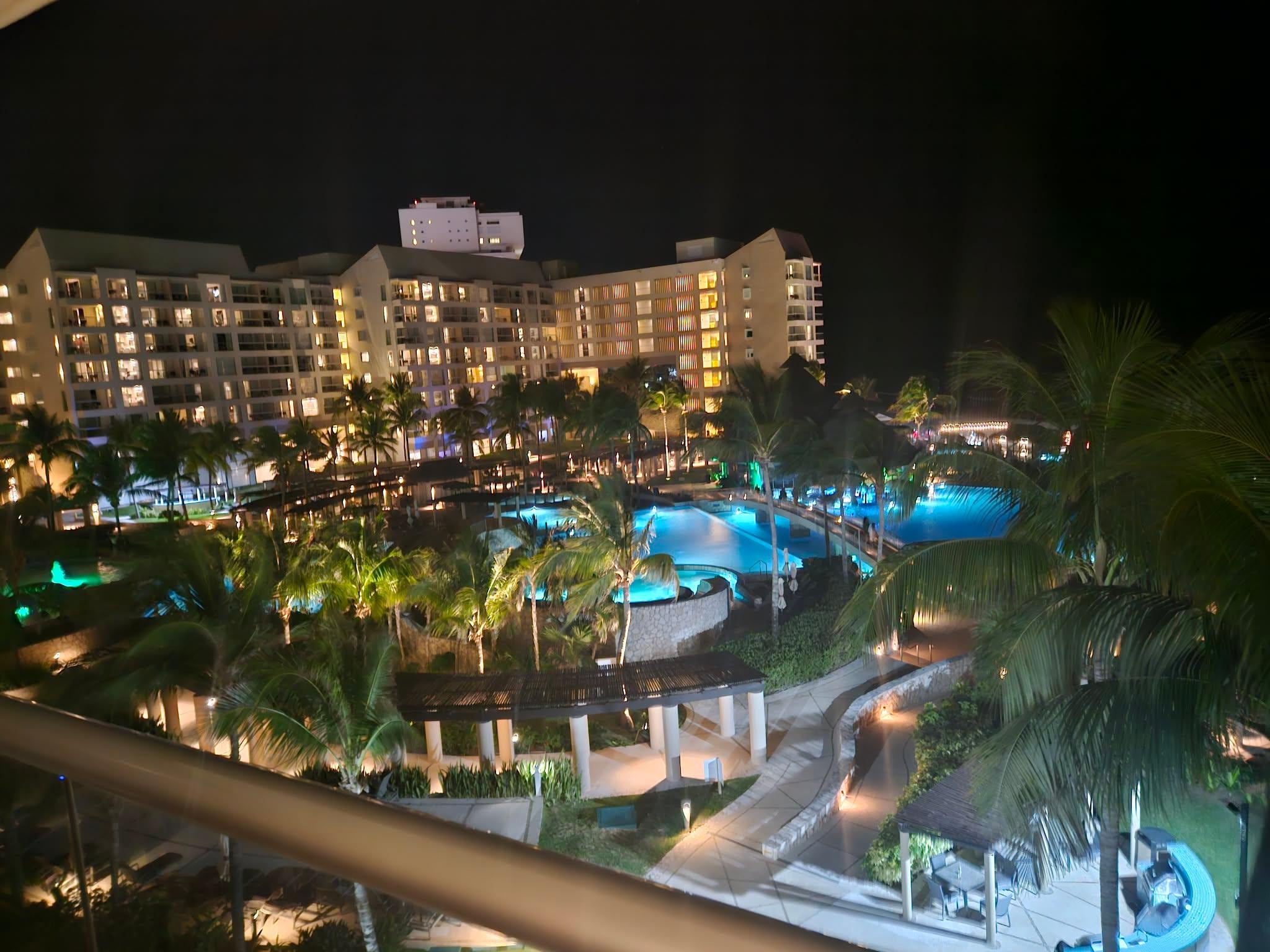 Night view from the deck.