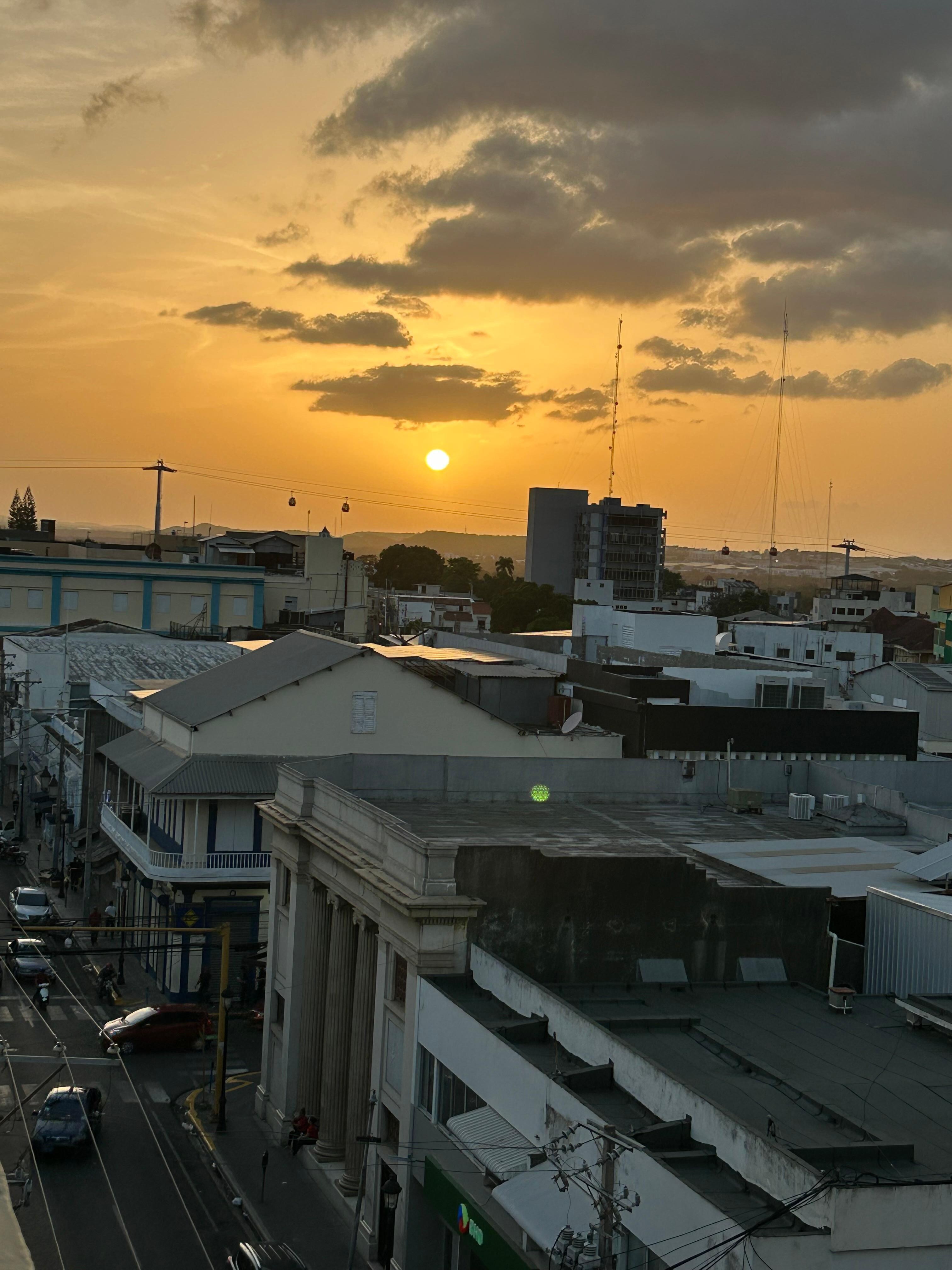 The view from the balcony (south)