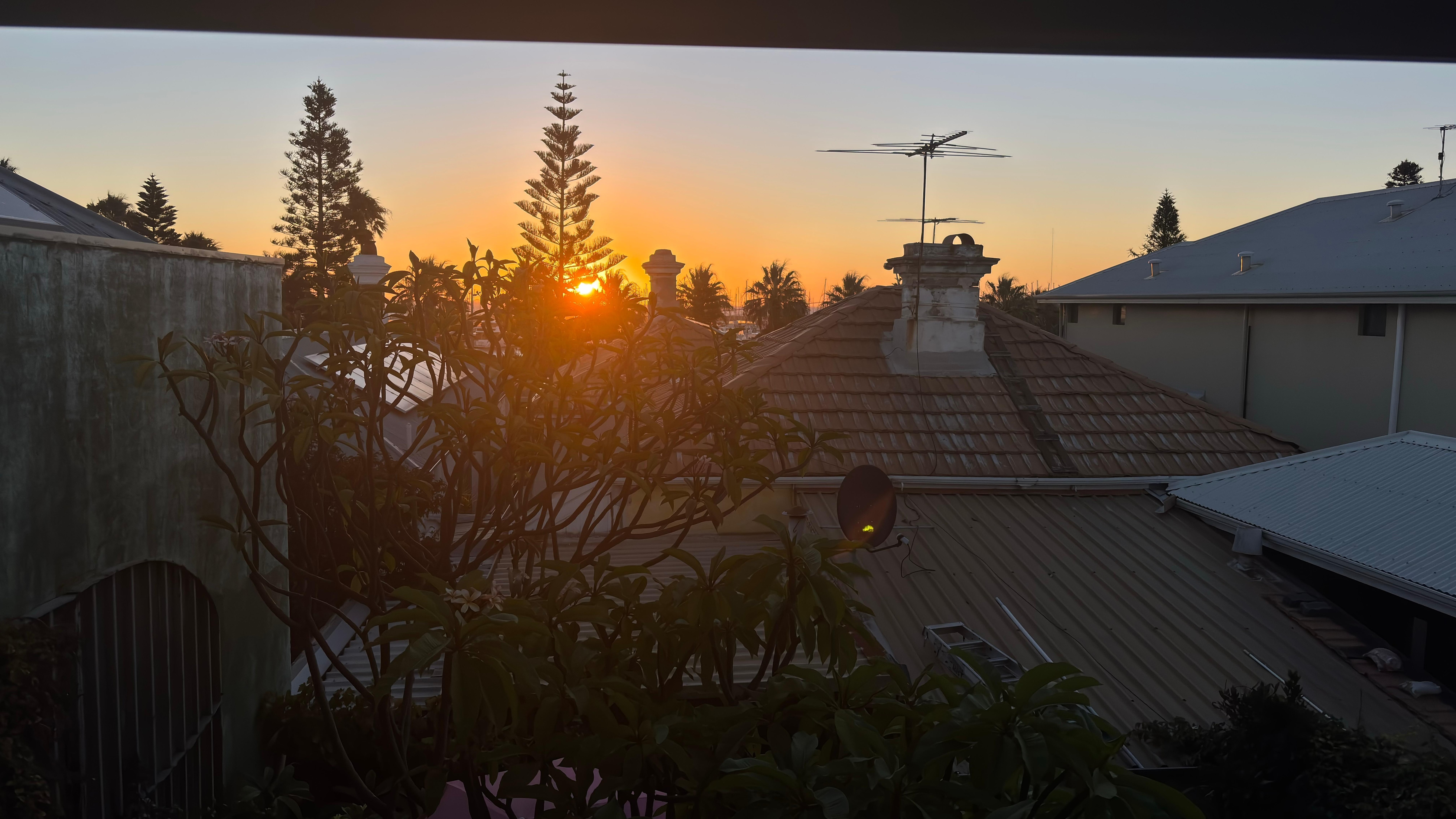 Sunset from Marine Tce Studio