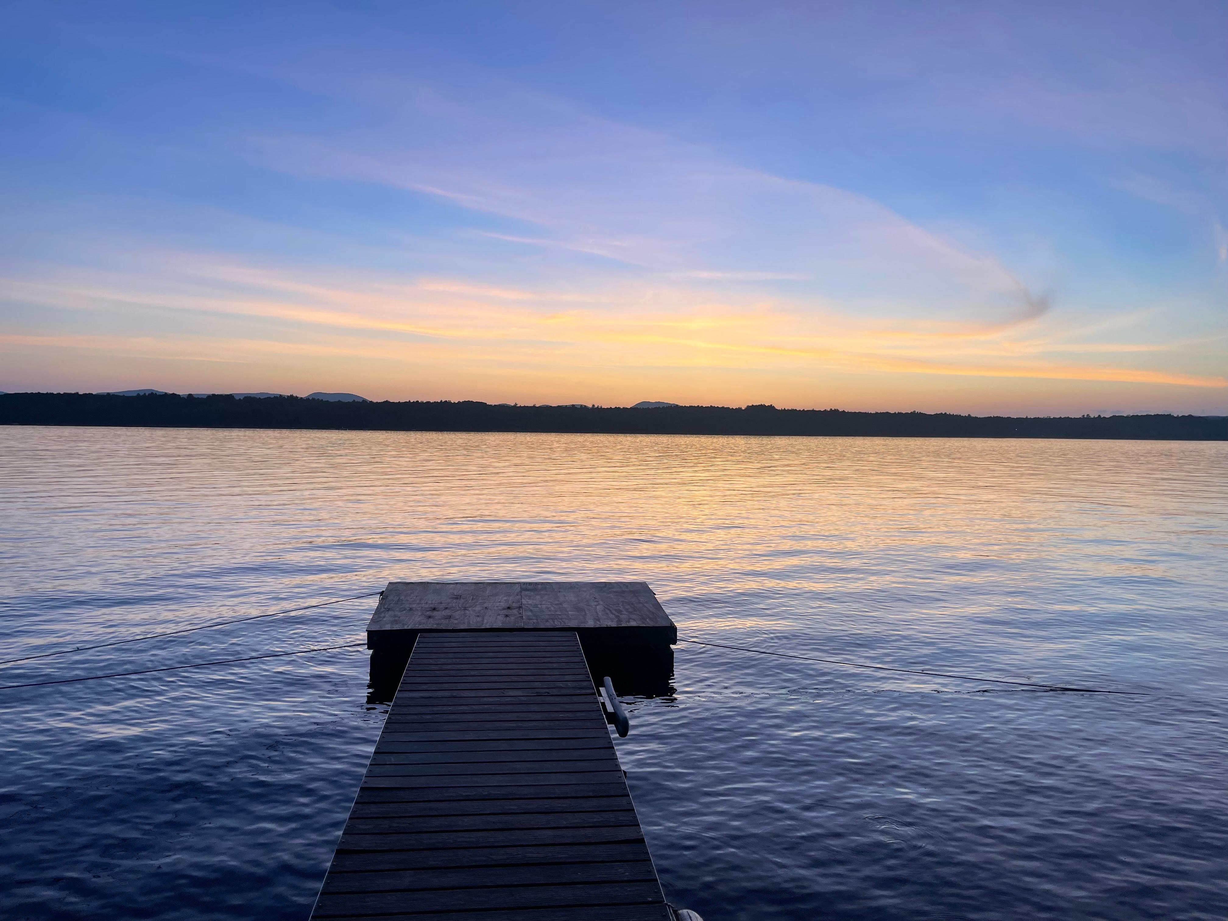 Sunset looking off the dock ! Beautiful !