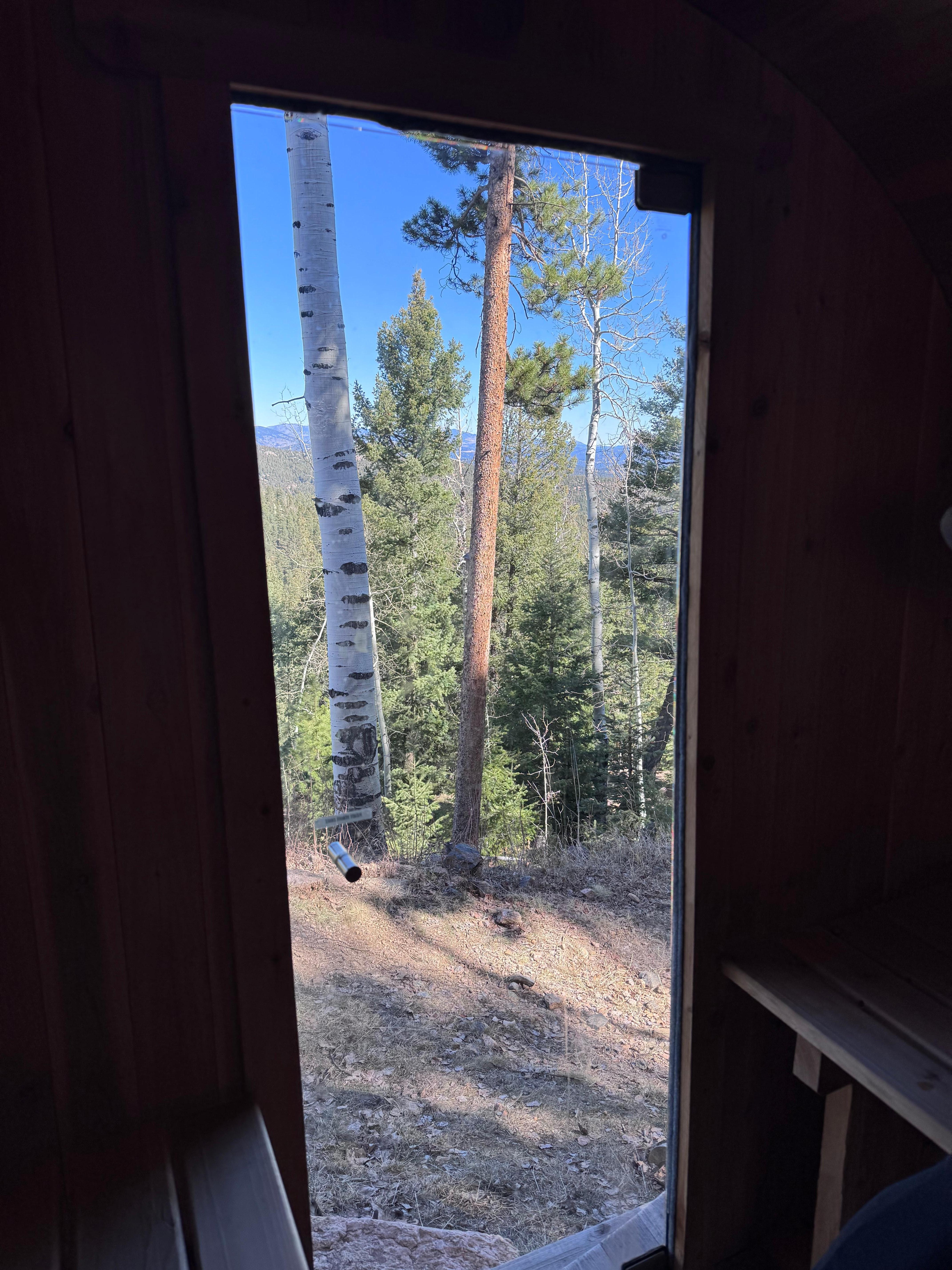 The view from the sauna