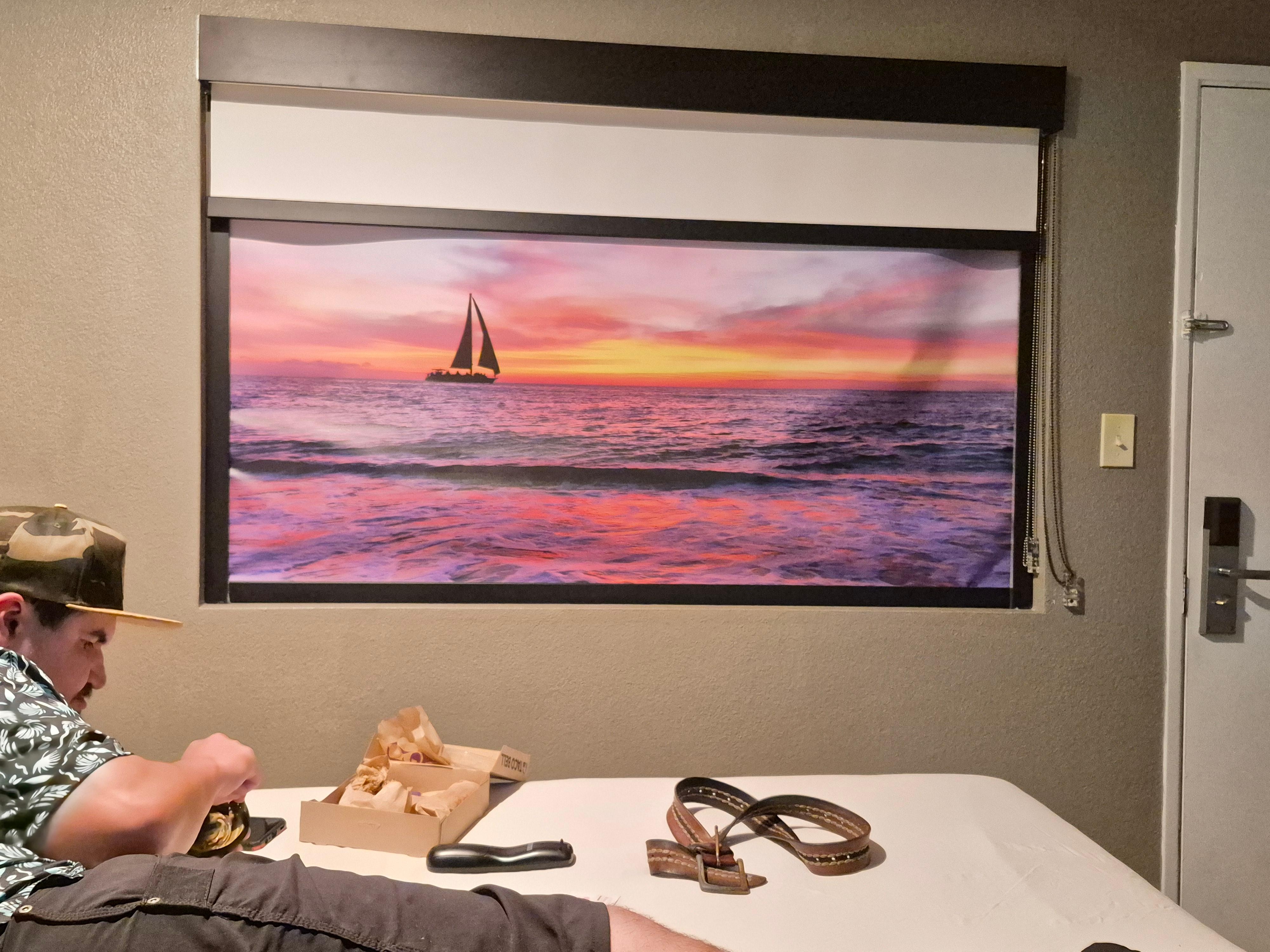 This is what they give you to look at since the outside isn't impressive. HA!