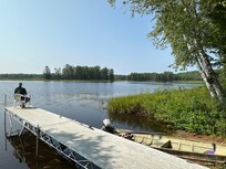 Fishing off the dock was fun!