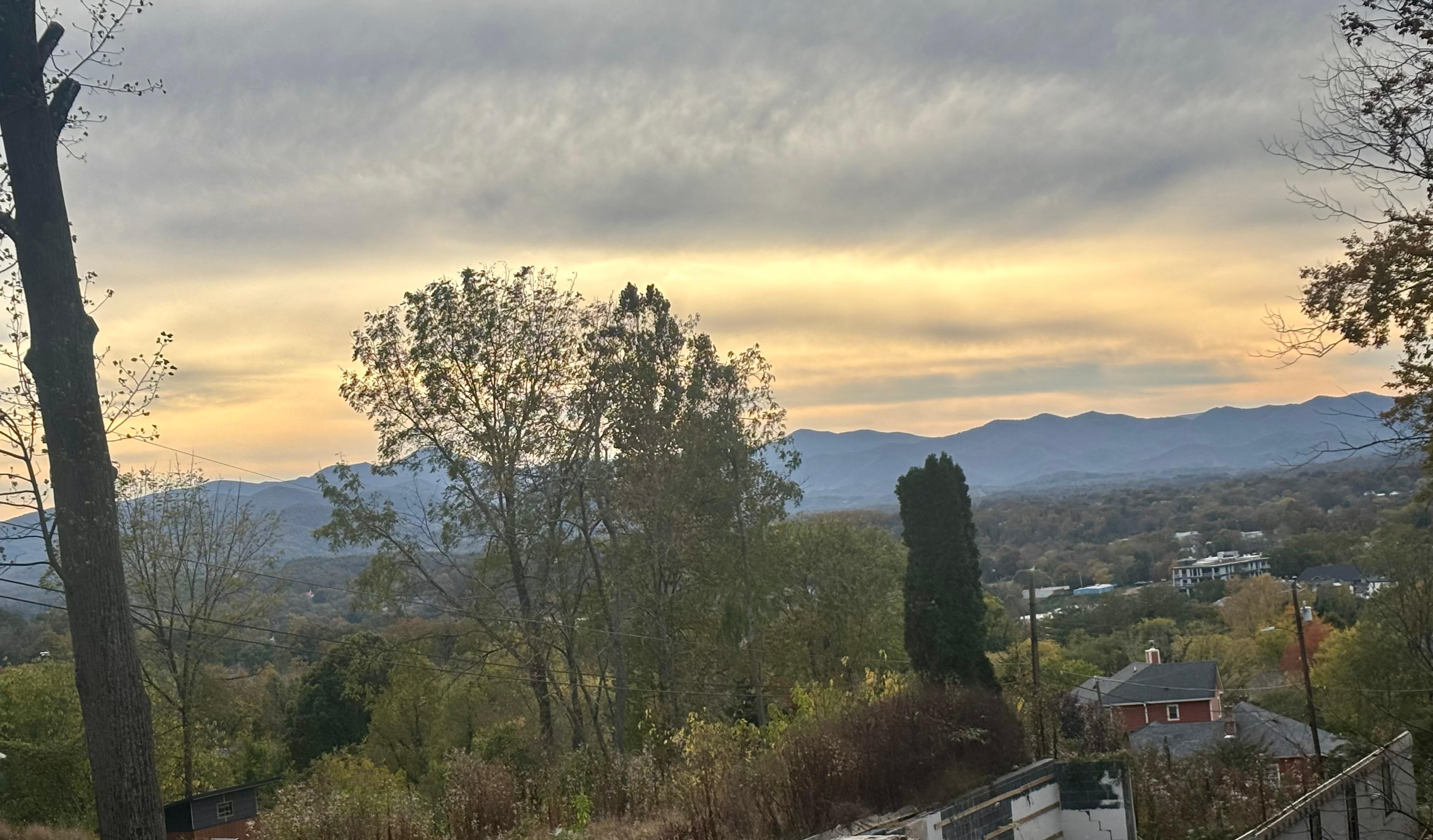 Sunset view during our stay.