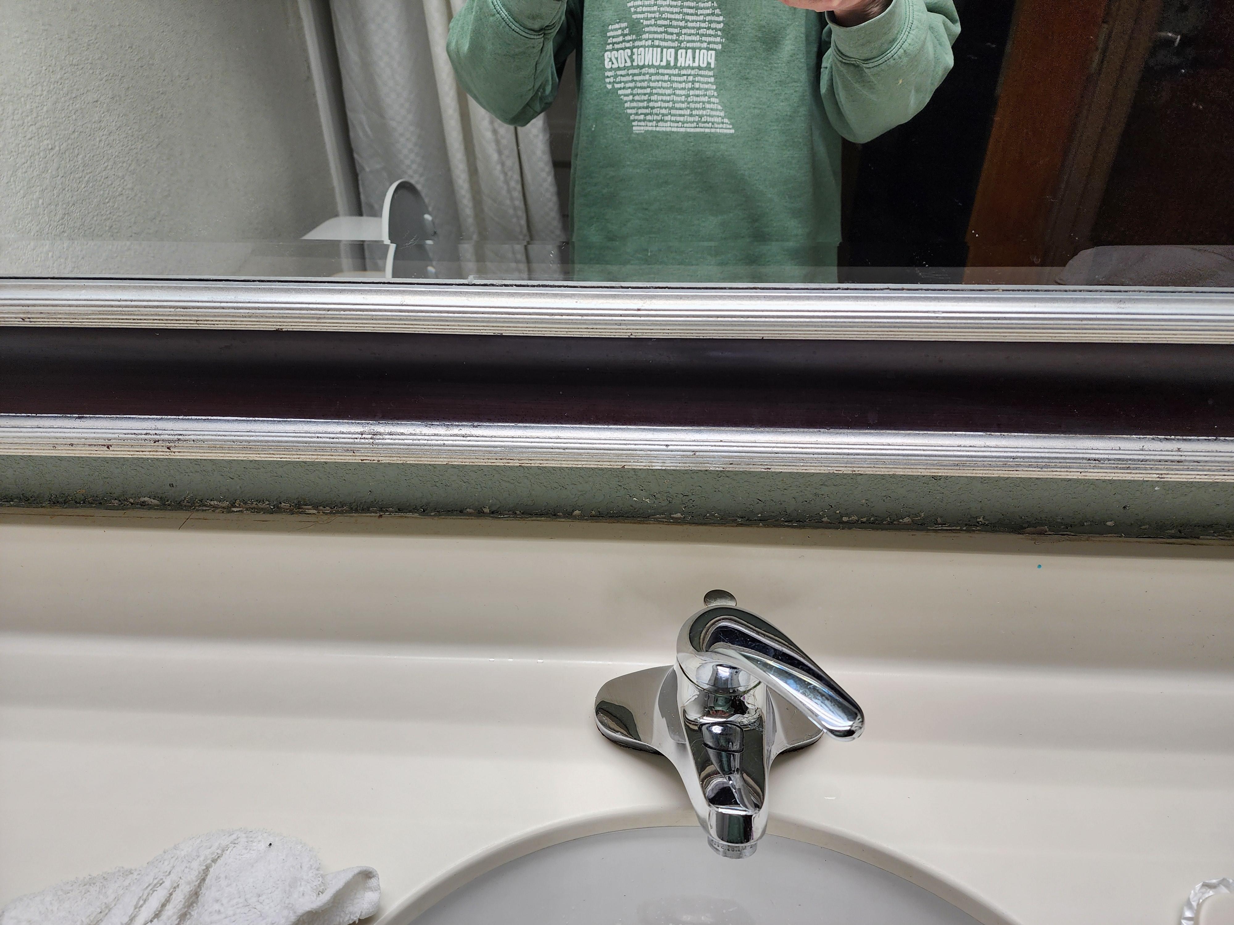 Bathroom mirror frame 