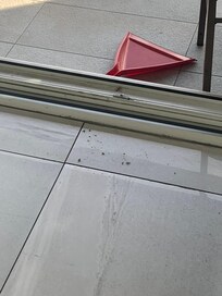 Floors were poorly swept