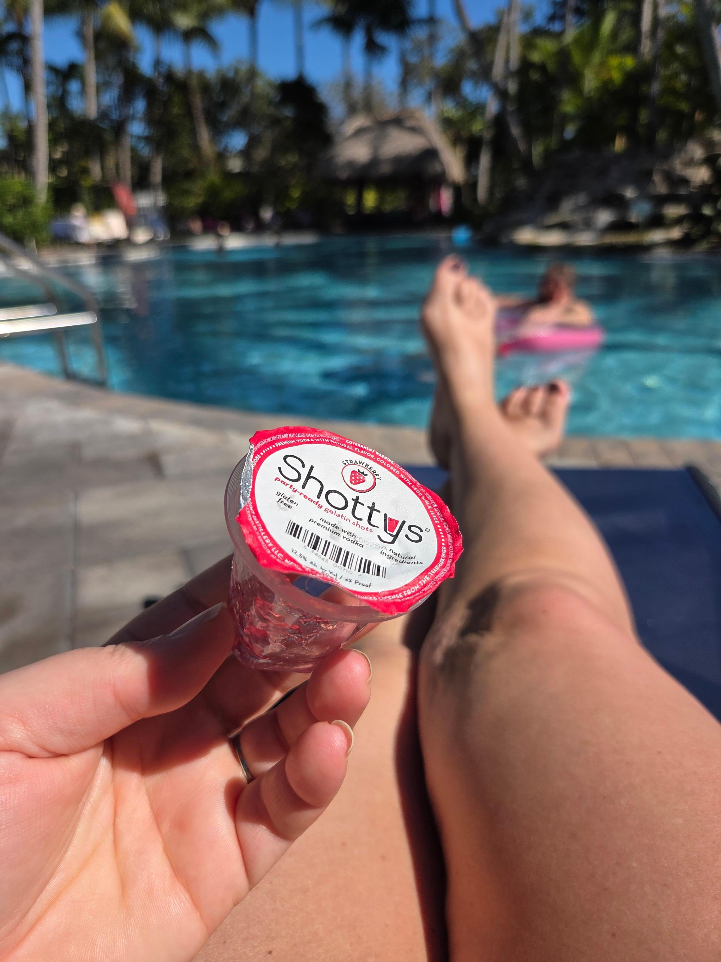 Daily free Jello Shots by the pool