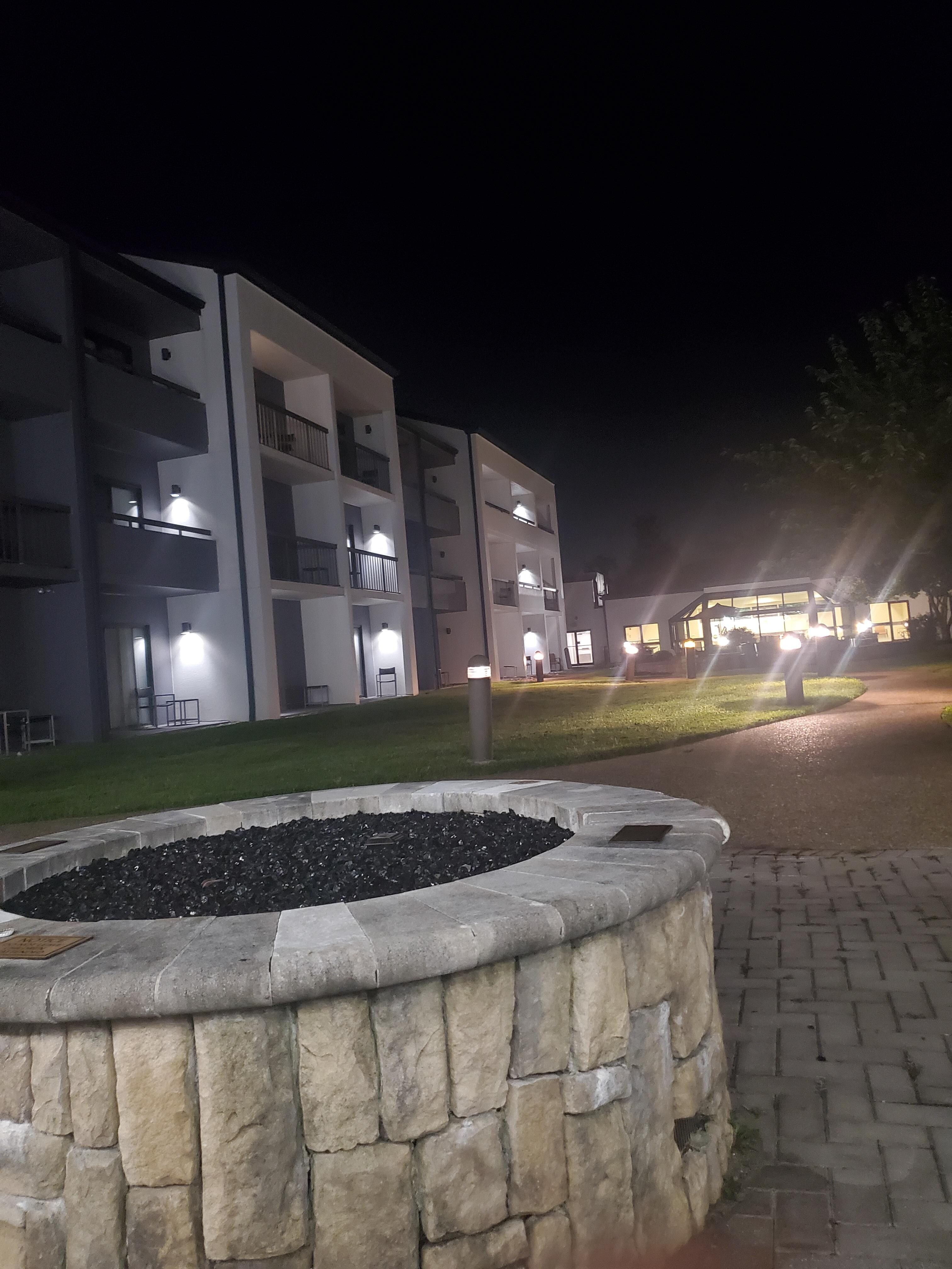 The courtyard at night so peaceful