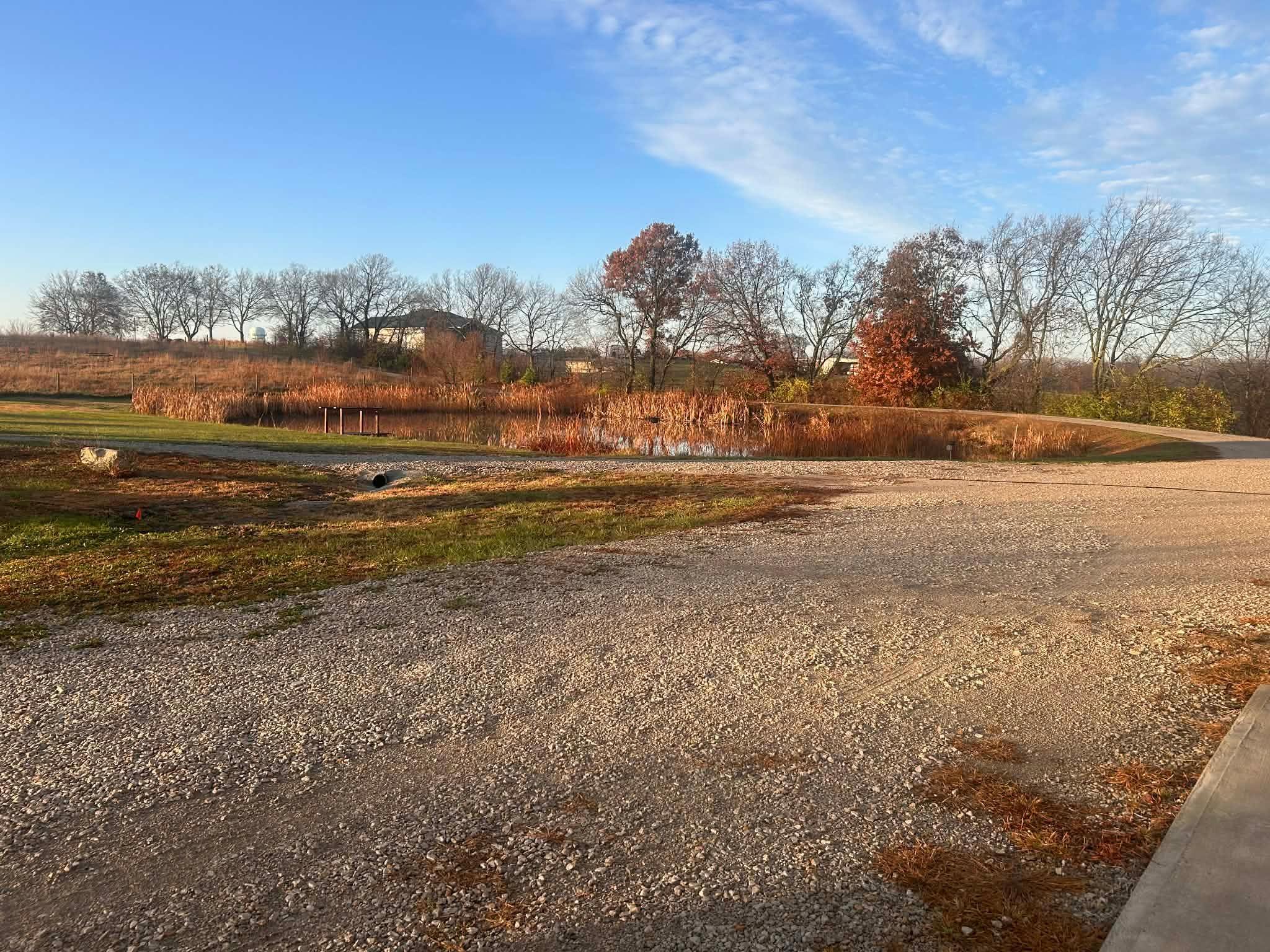 From the front door to the west you can see the neighbors property.