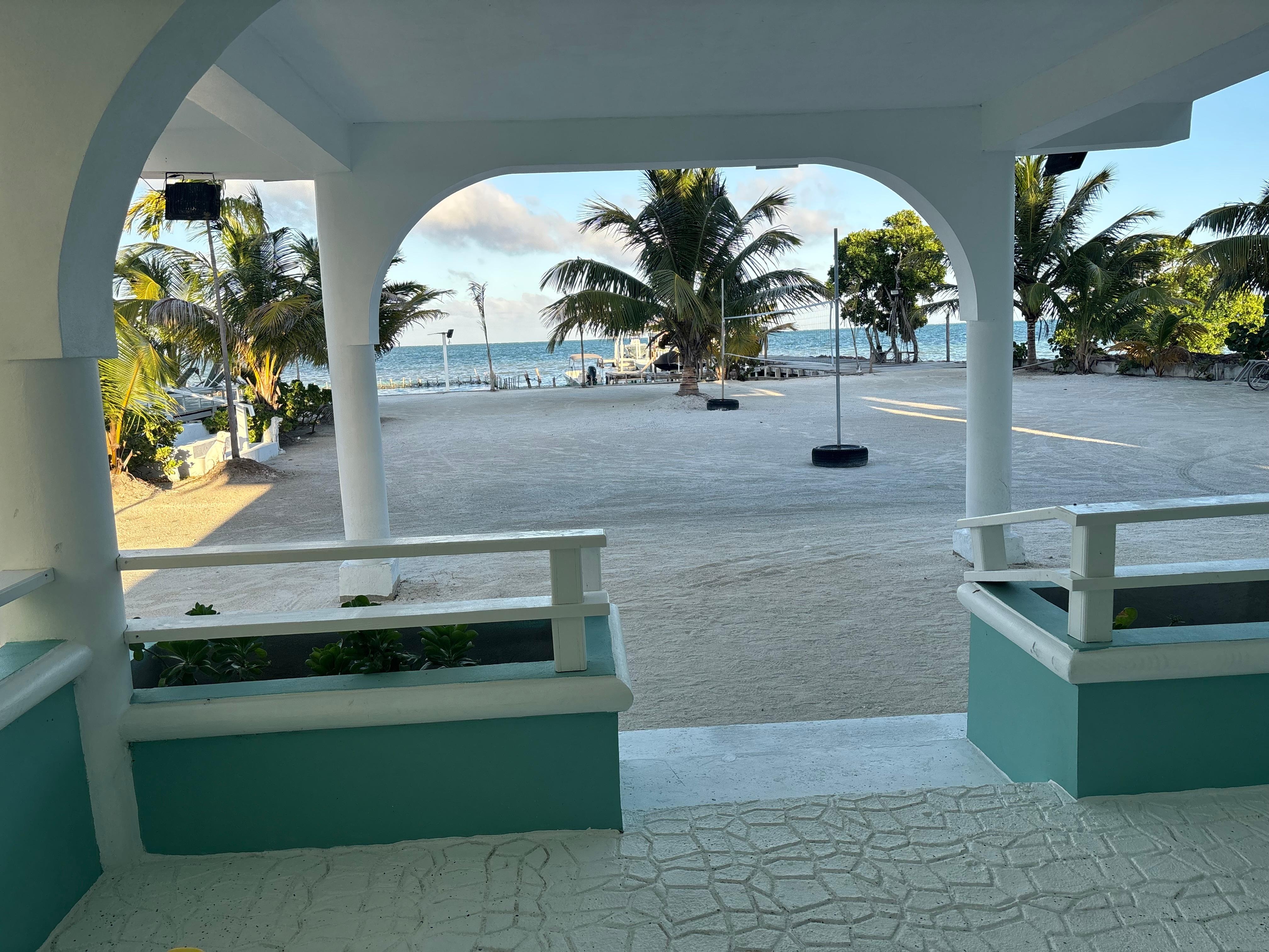 View from our beachfront villa