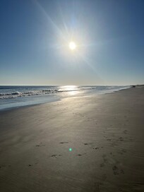 Beautiful sunshine & tide was way out
