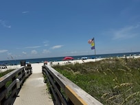 Boardwalk to beach