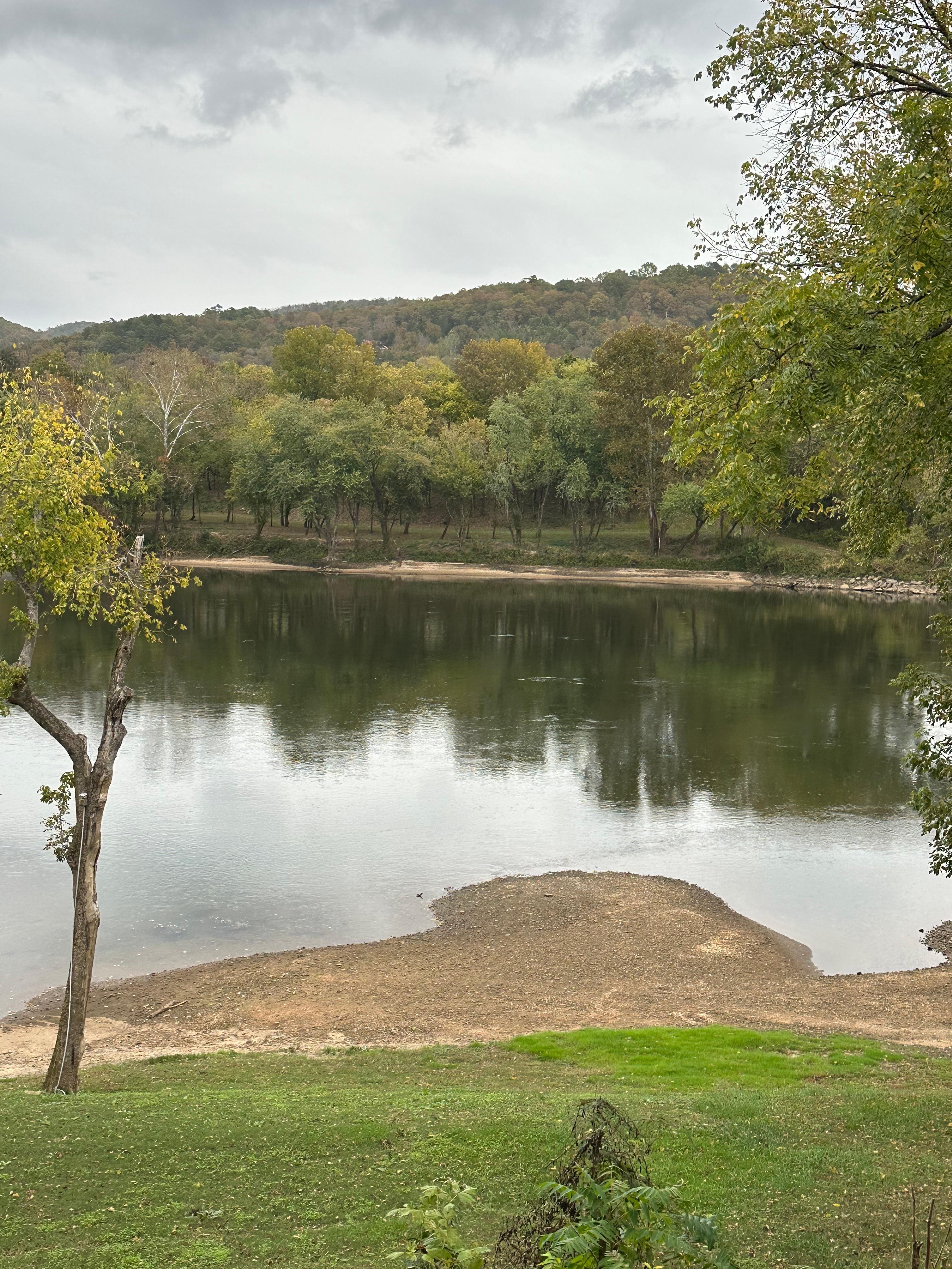 View from the balcony at the back.