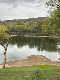 View from the balcony at the back.