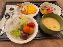ビュッフェタイプの朝ごはんその1