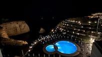 Night view of the pool