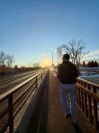 Morning run in Salmon.