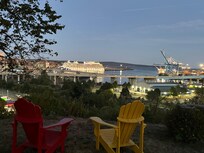 Outside overlooking the harbour