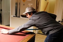 The pool table was a hit.
