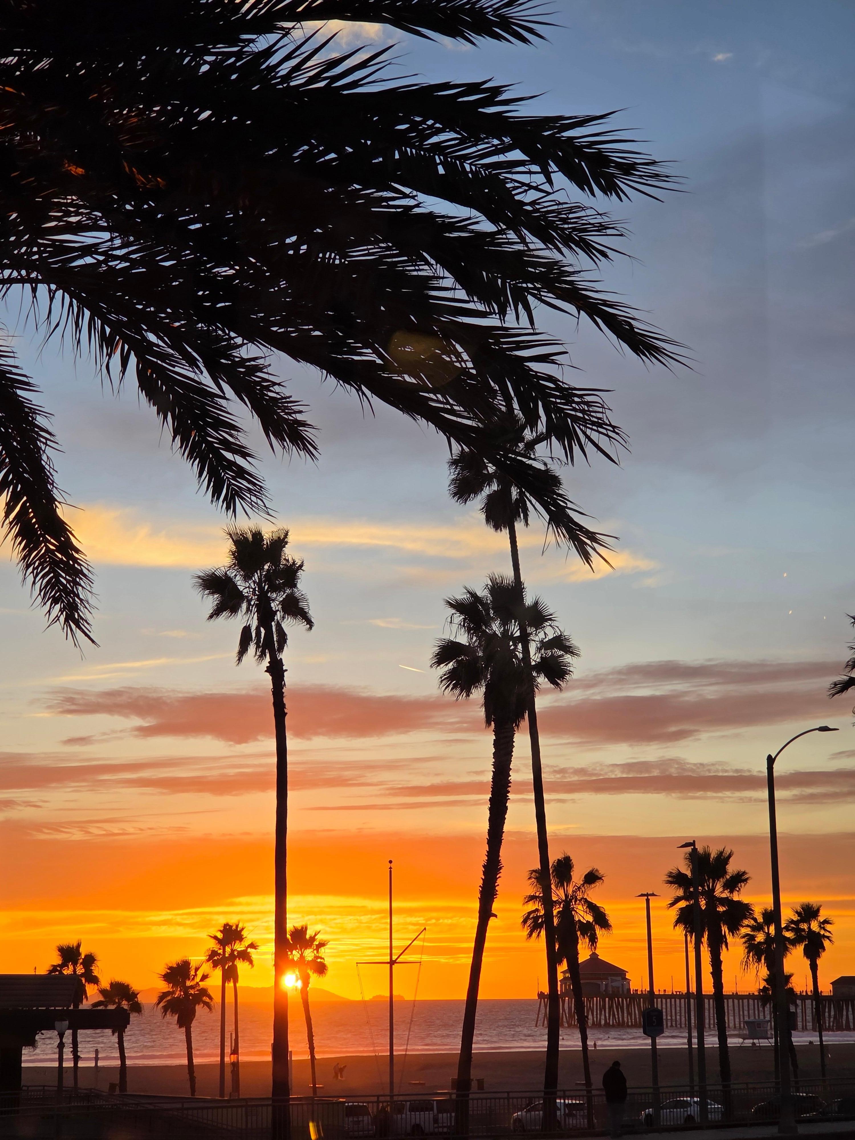 View from restaurant at the shopping center