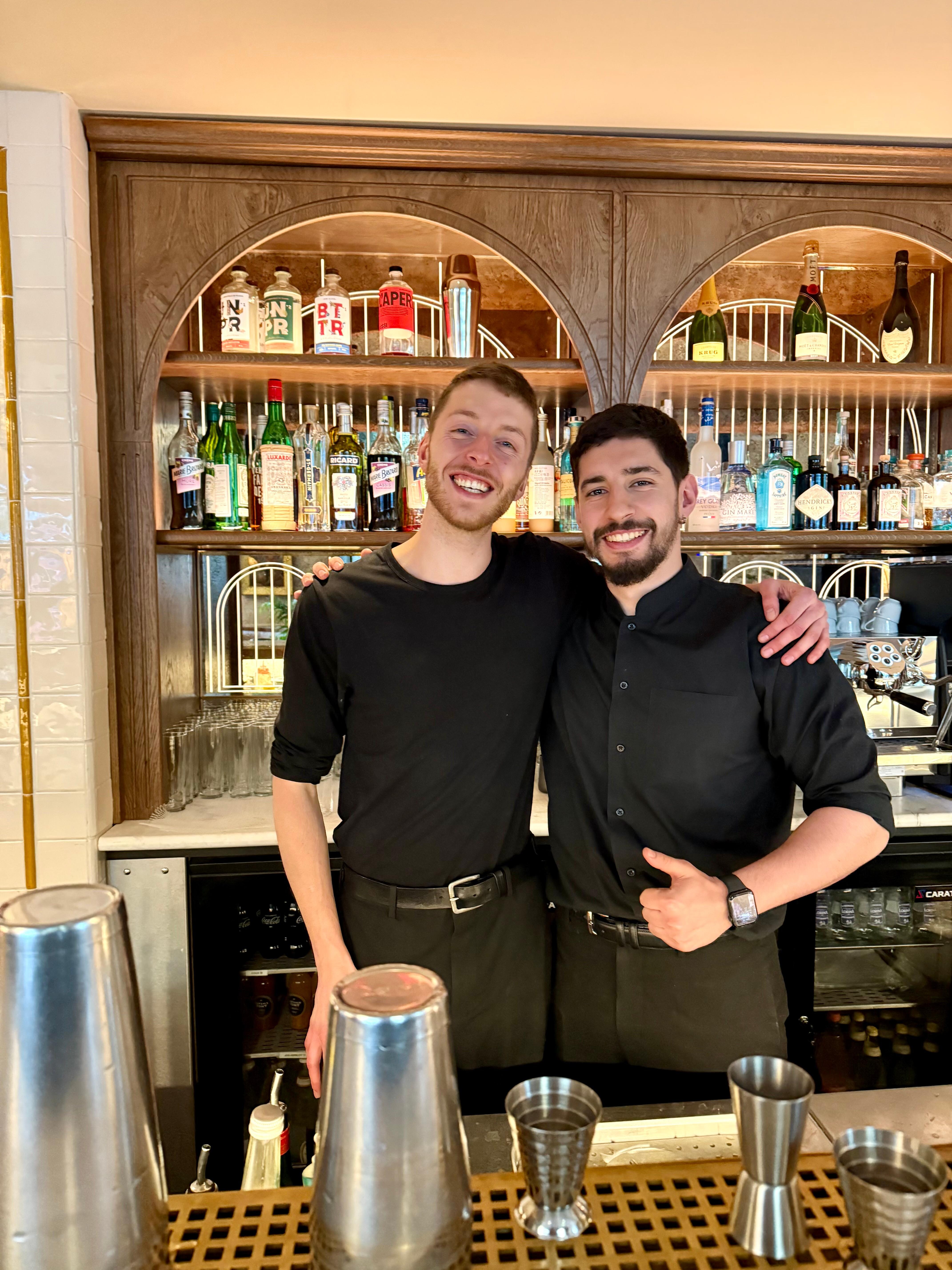 Max and Yennis, the bartenders. 