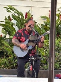 Performer in the bar