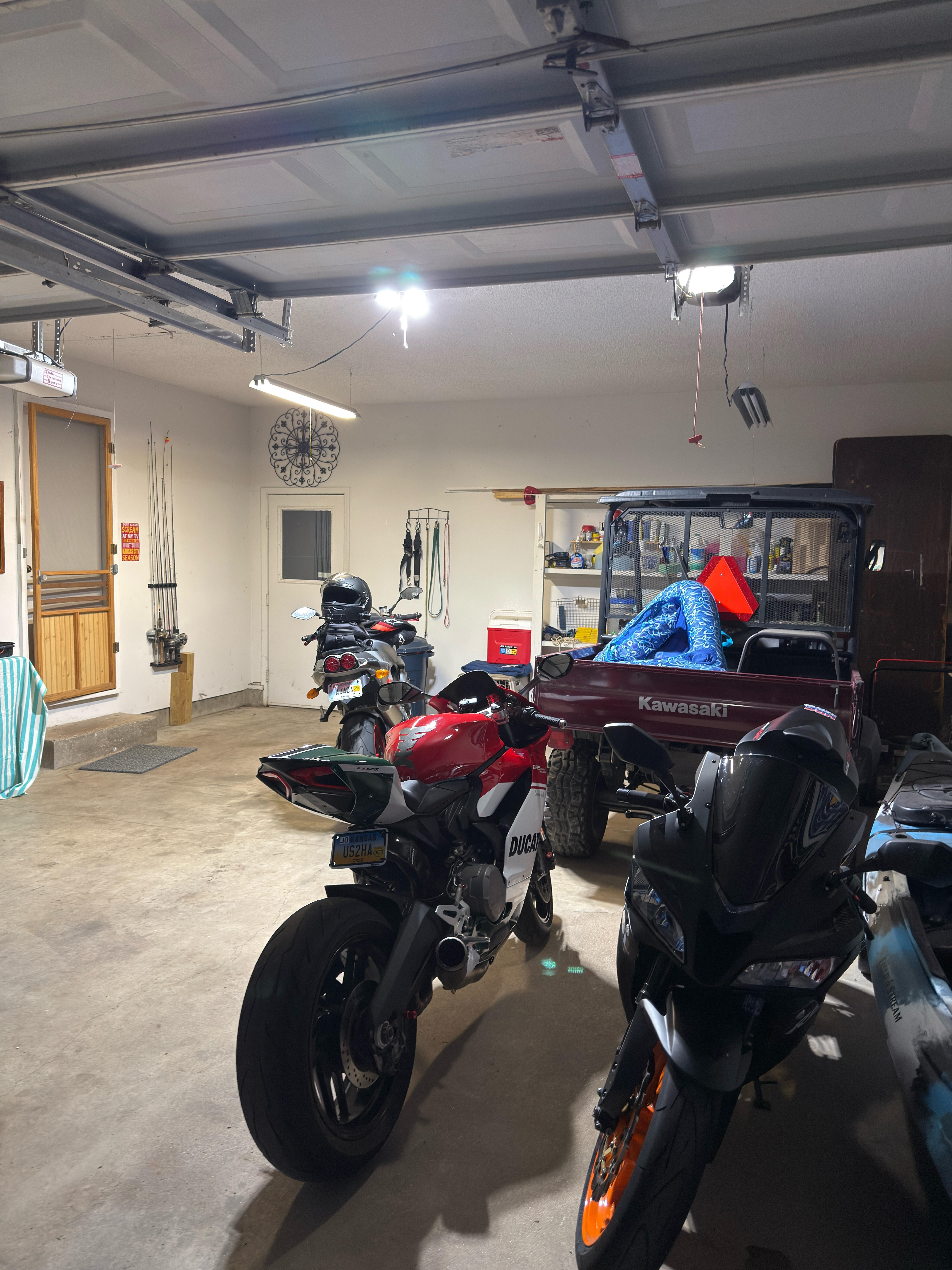 Bikes safe and sound in garage