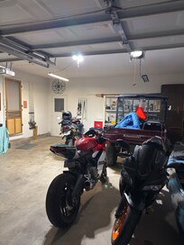 Bikes safe and sound in garage