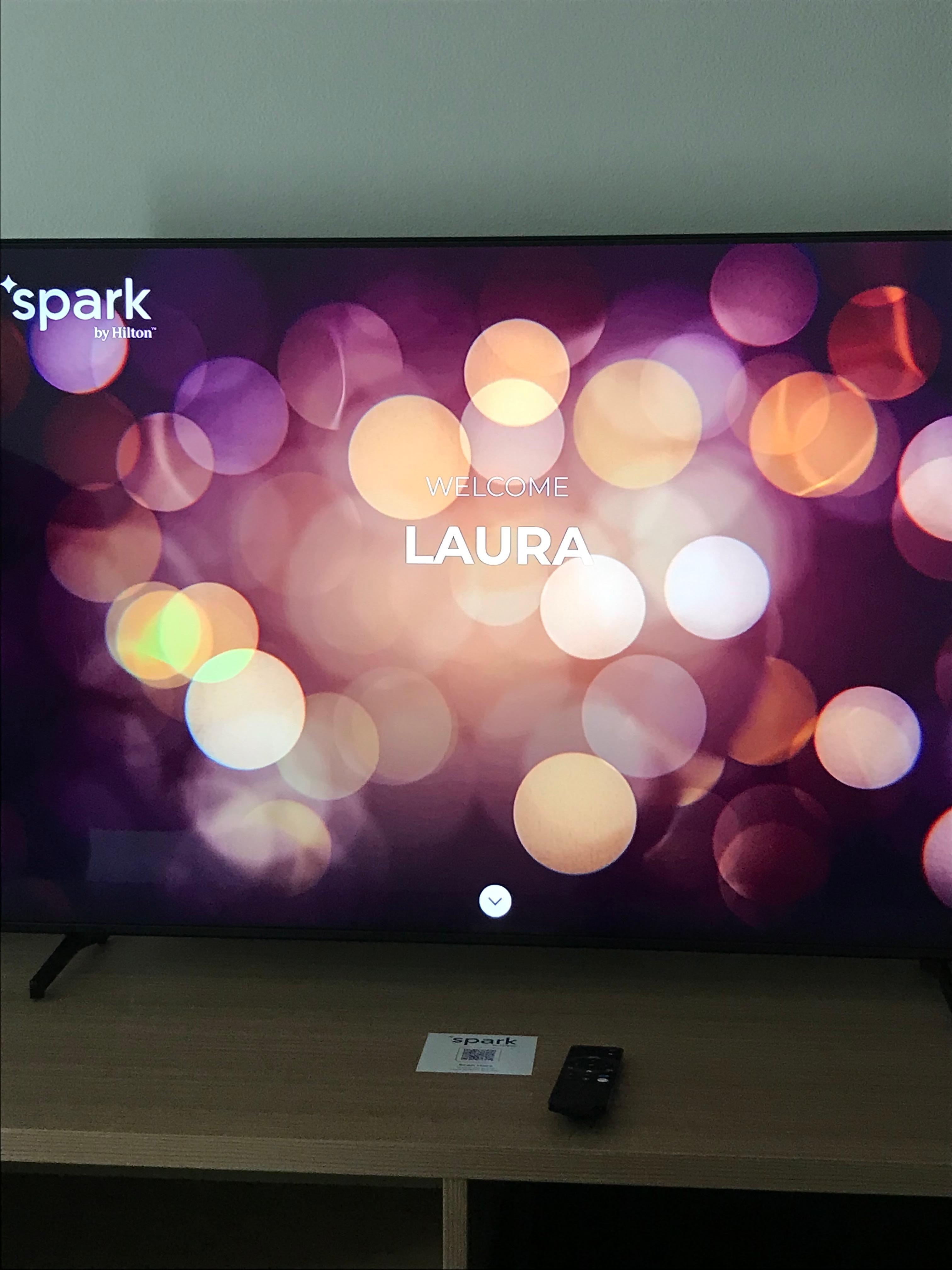 A welcome message when you get to your room!😊