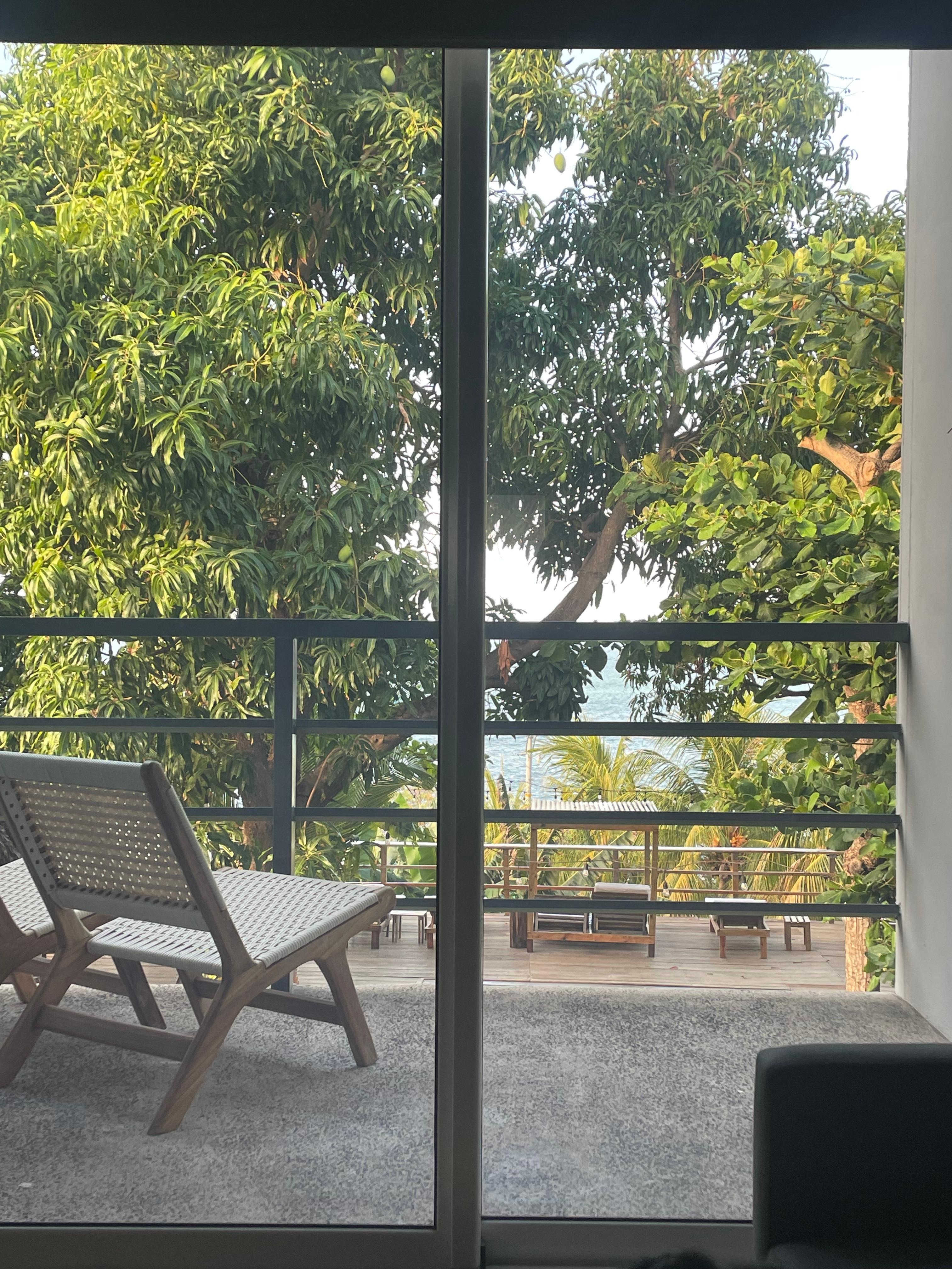 View from our balcony. 