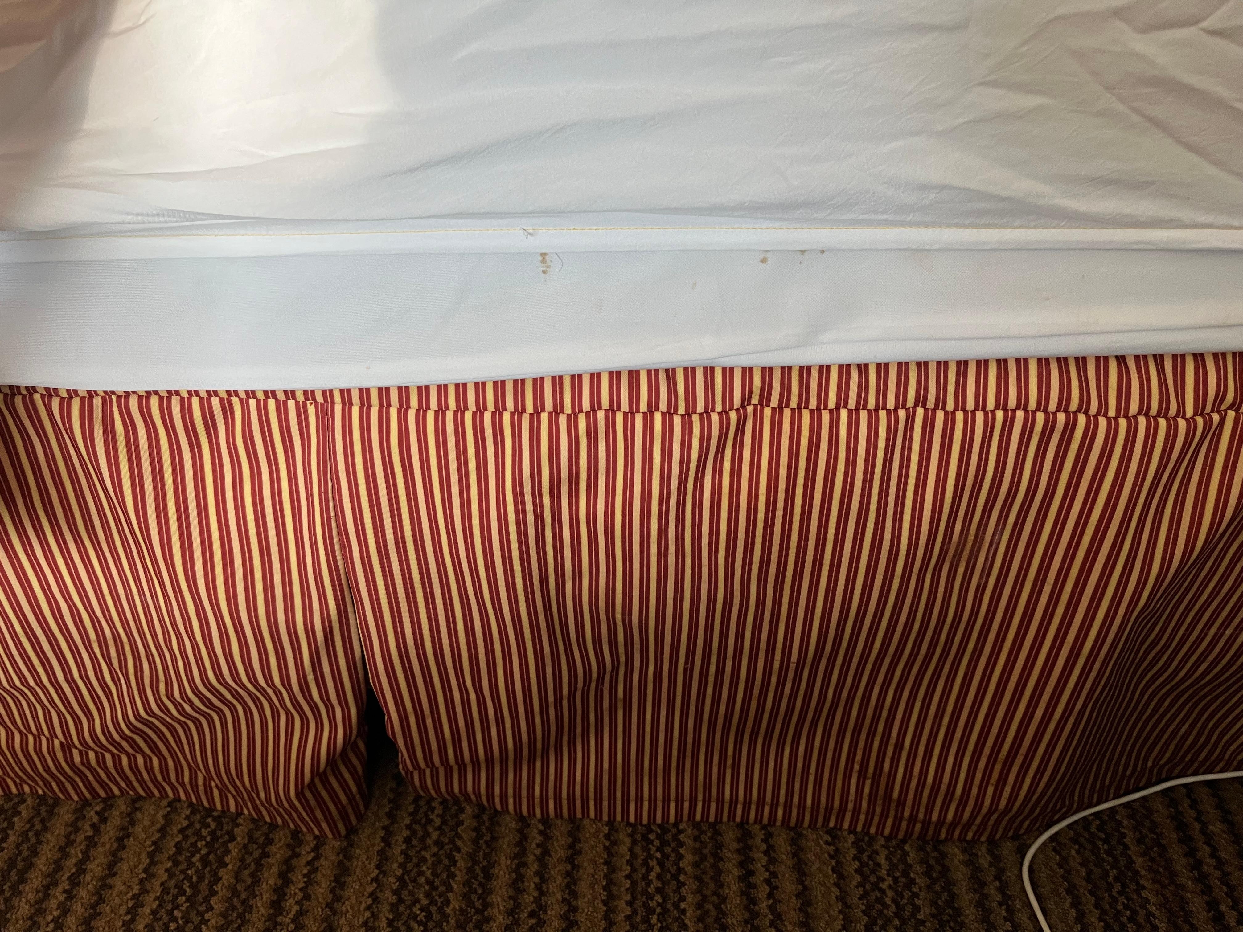 Stain on bedsheet