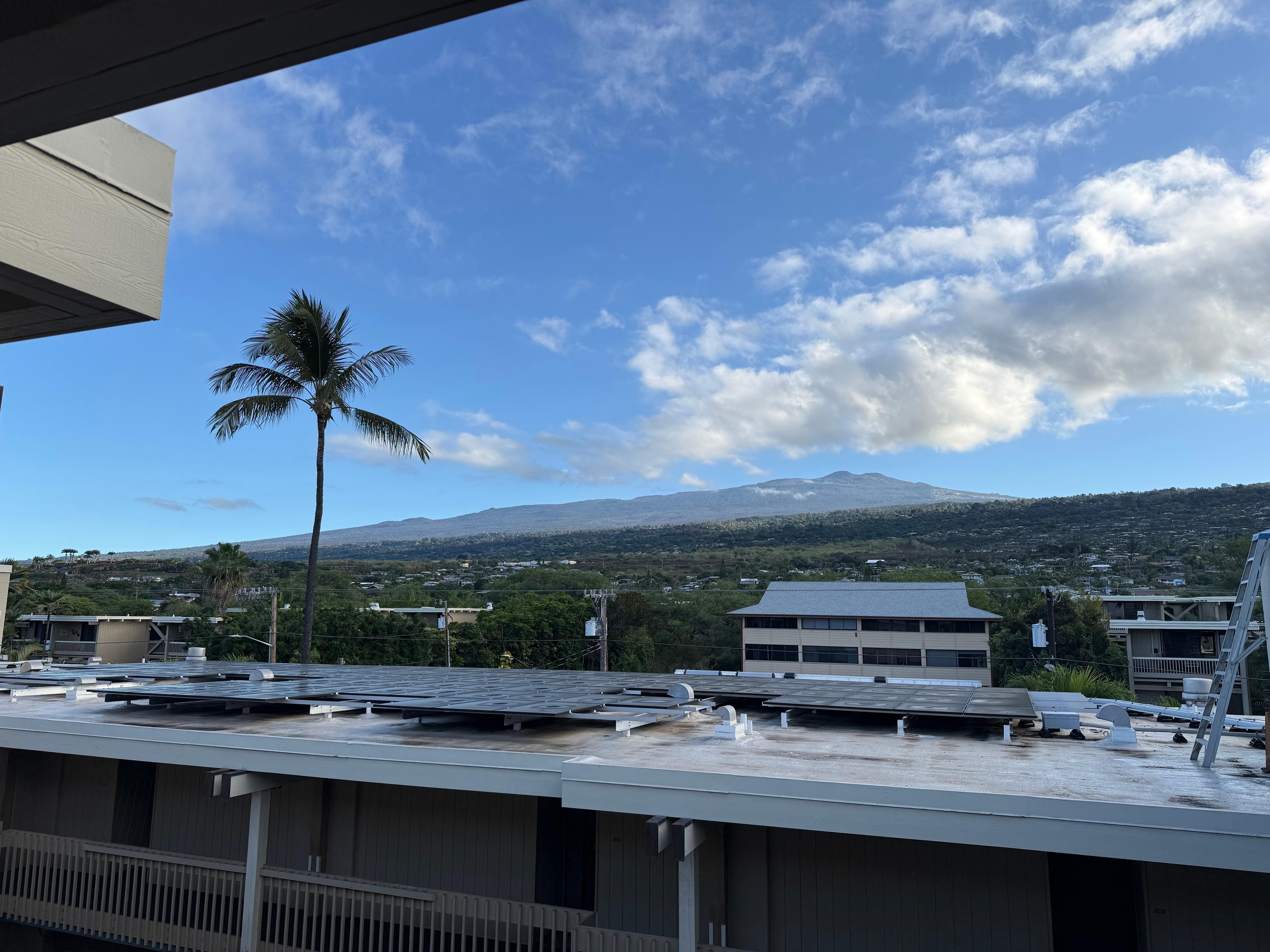 Mountain view when exiting condo. 