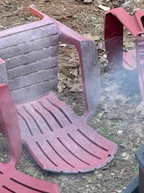 Cheap and worn patio furniture that needs to be replaced.