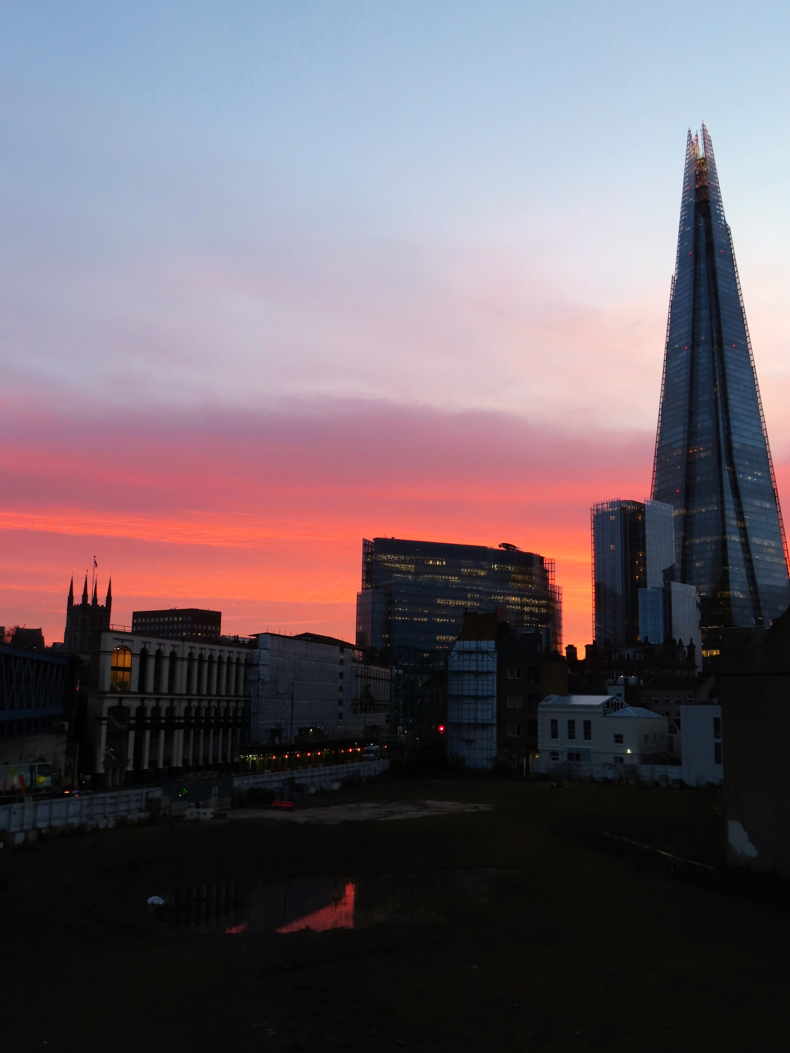 View at sunrise from the bedroom 
