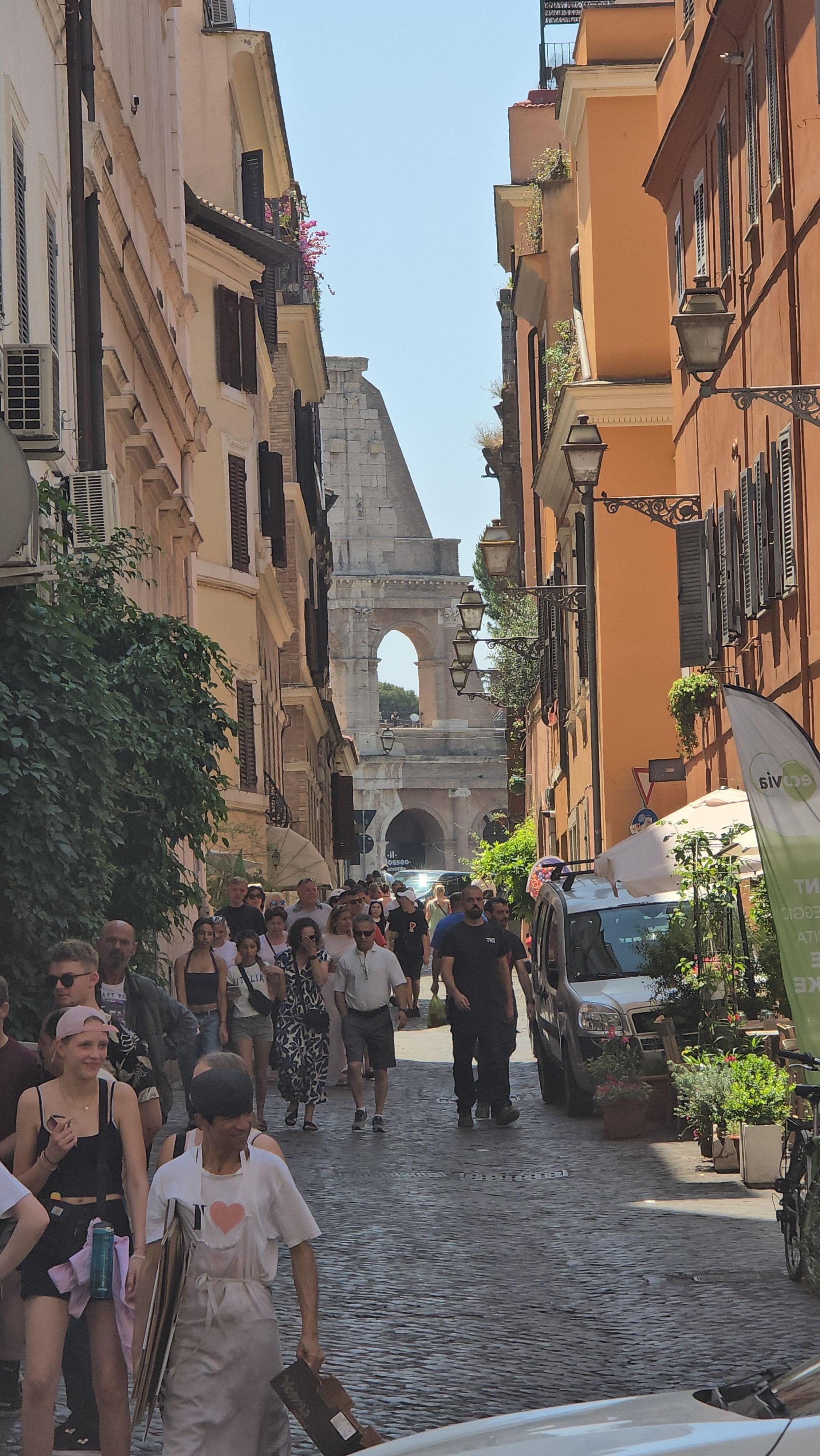 Right around the corner from Hotel Romano.