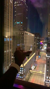 Night view from room