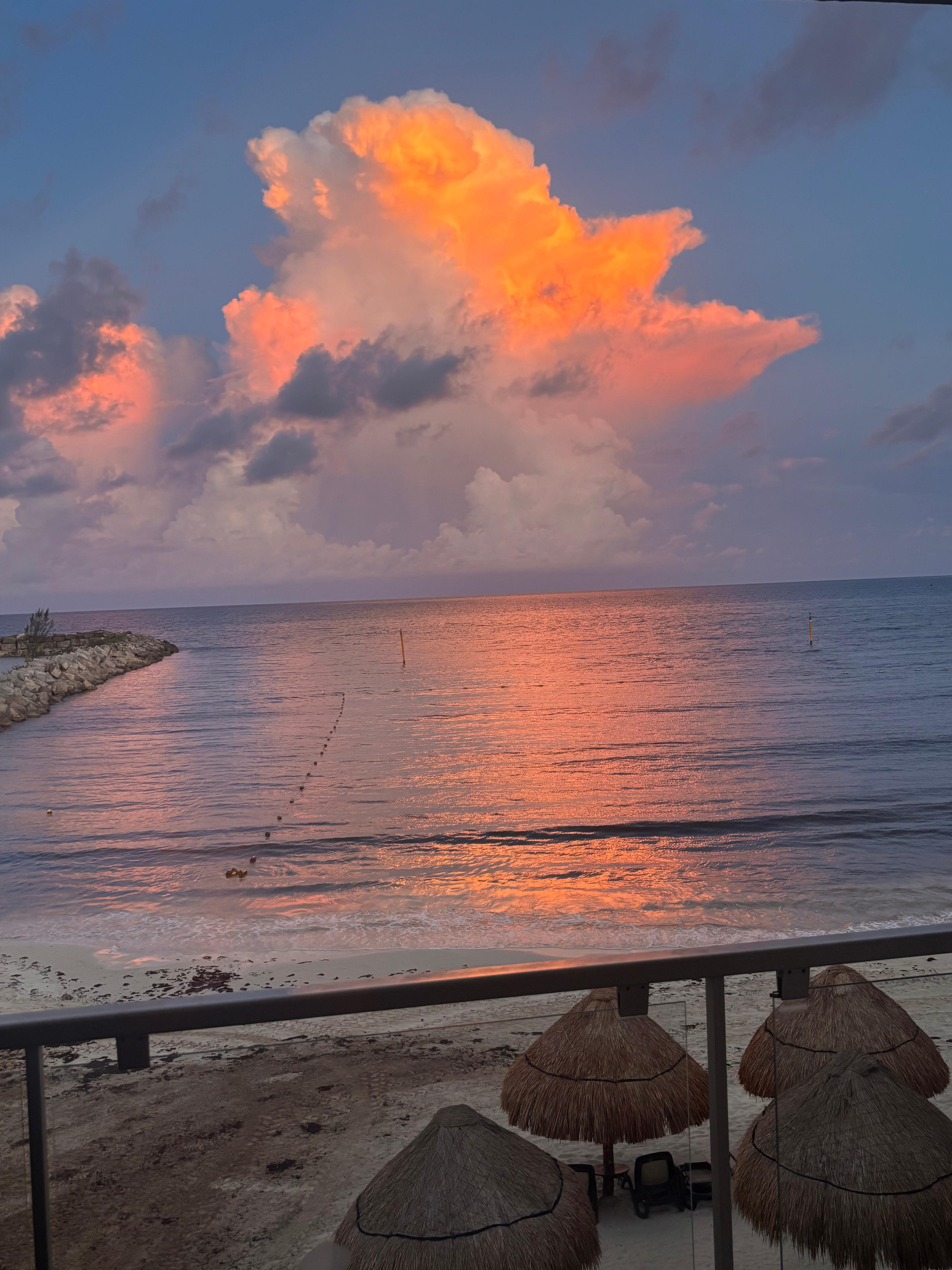 From my oceanfront room balcony