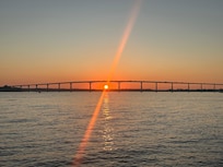 Sunset from Solomon’s Island.