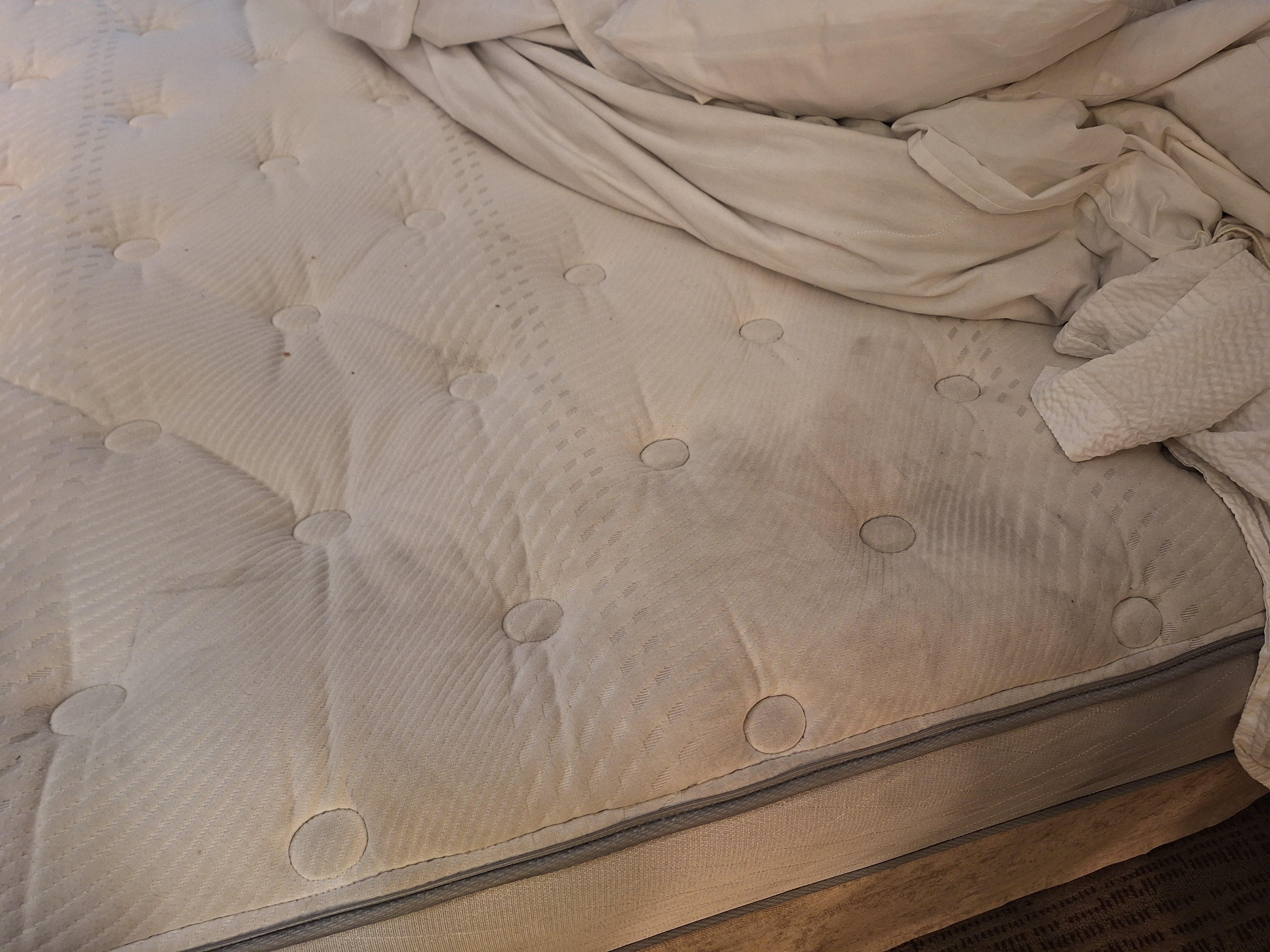 Mattress dirty.