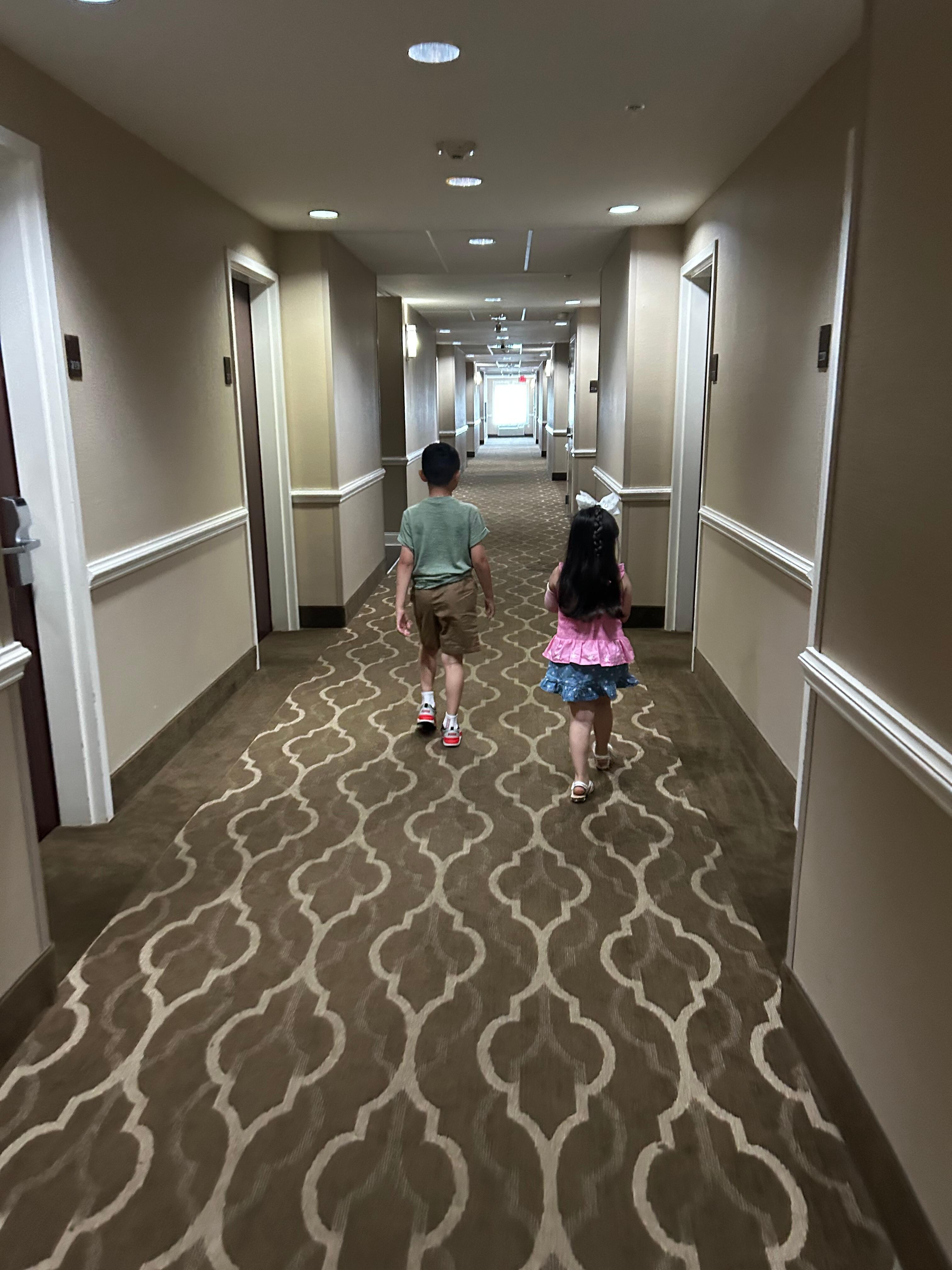 Hallways super bright and clean! 