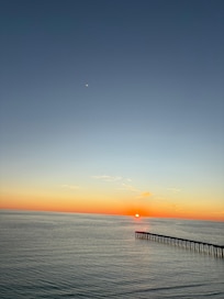 Beautiful sunset from balcony