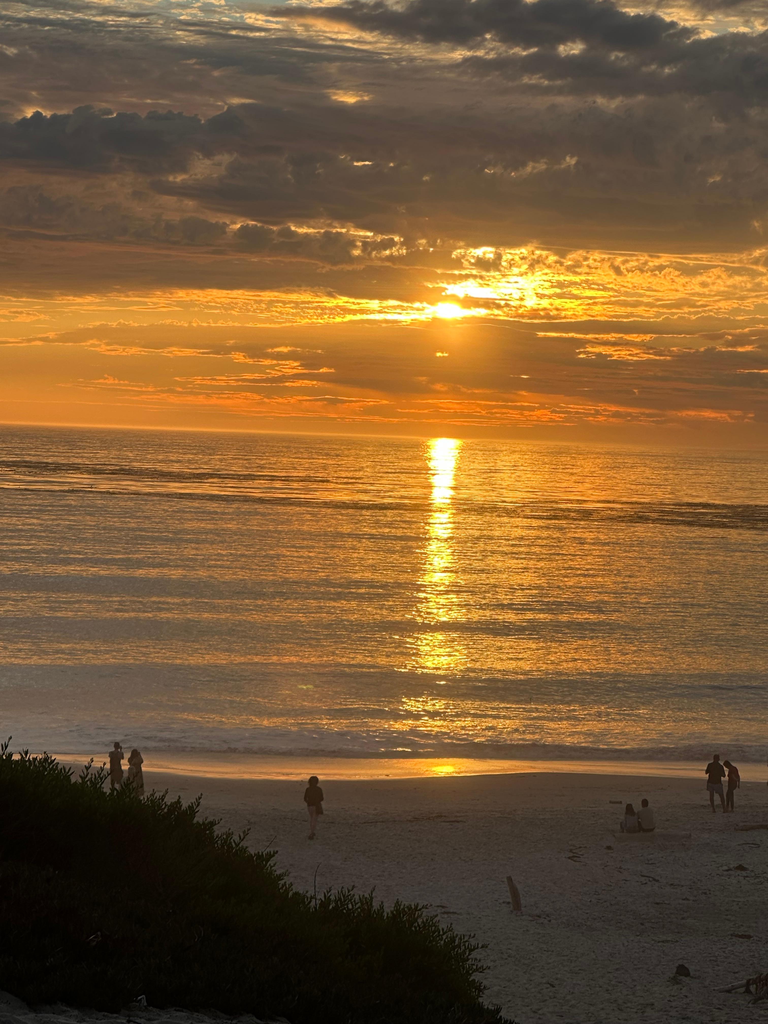 Sunset at Carmel beach