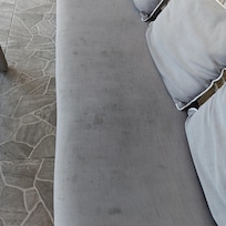 Couch cushion on balcony
