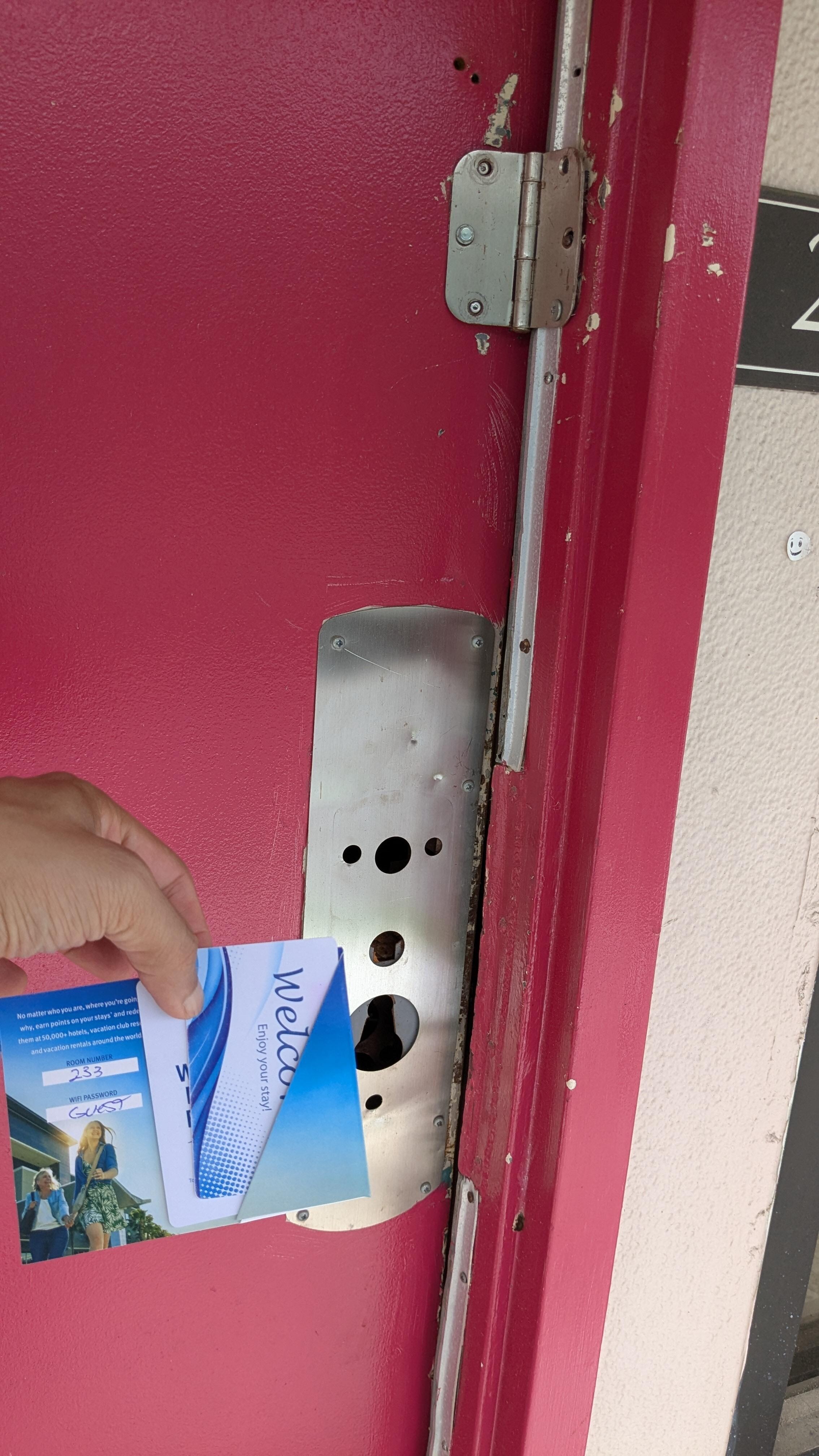 most of the doorlocks are broken in the backside
