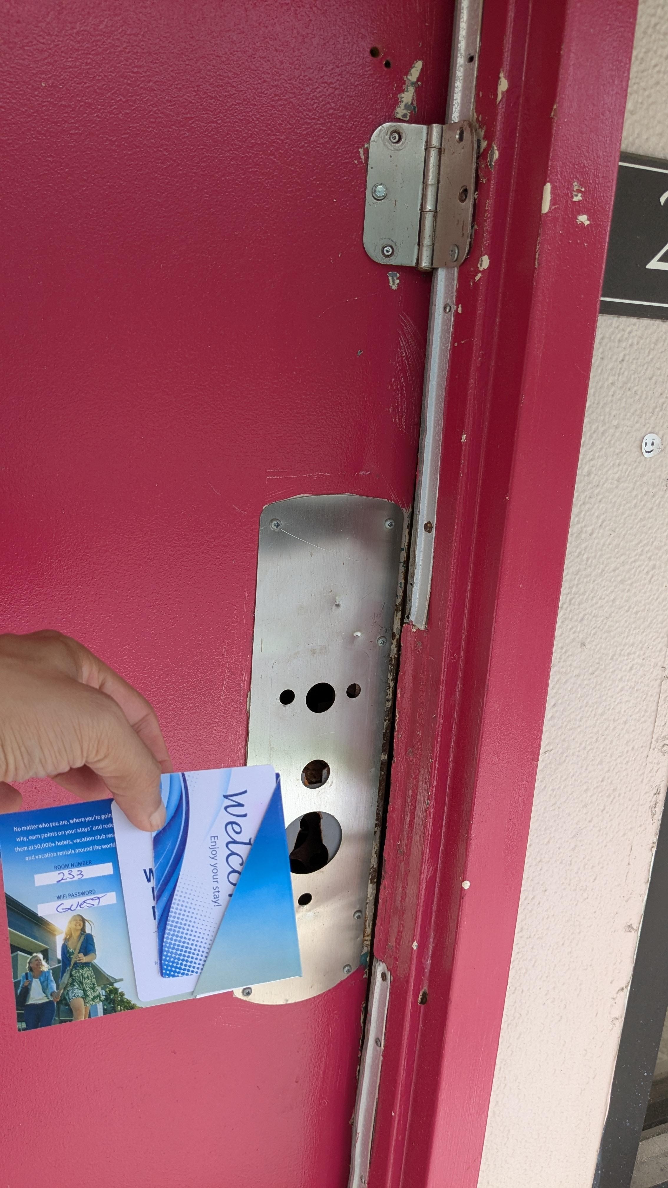 most of the doorlocks are broken in the backside