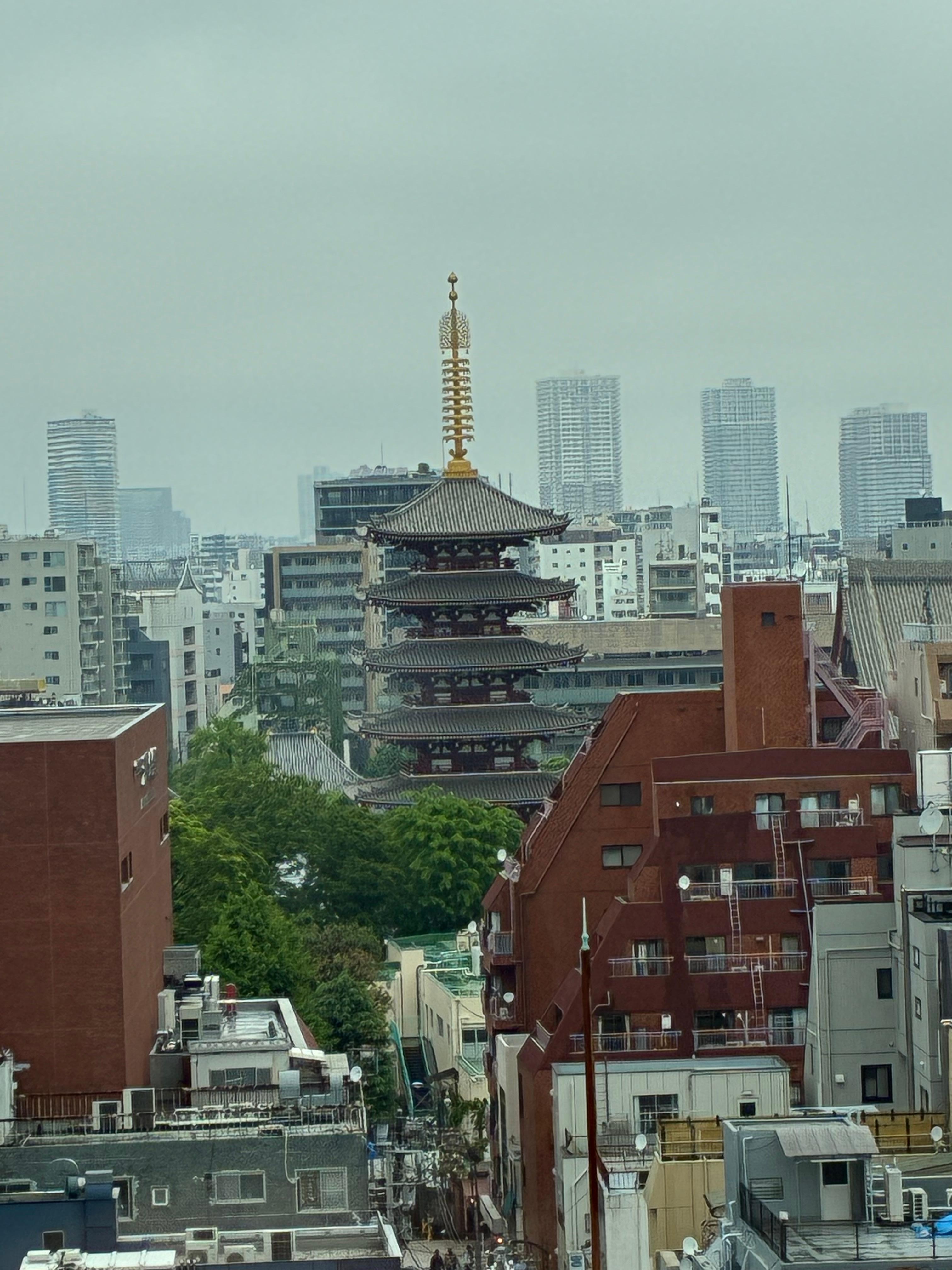 View from our 9 floor room 