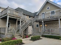 The back of the house. The decks are well-built and sturdy.