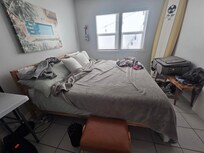 Expect to hang clothes and live out of your suitcase (totally fine with us). No drawers or bureau.