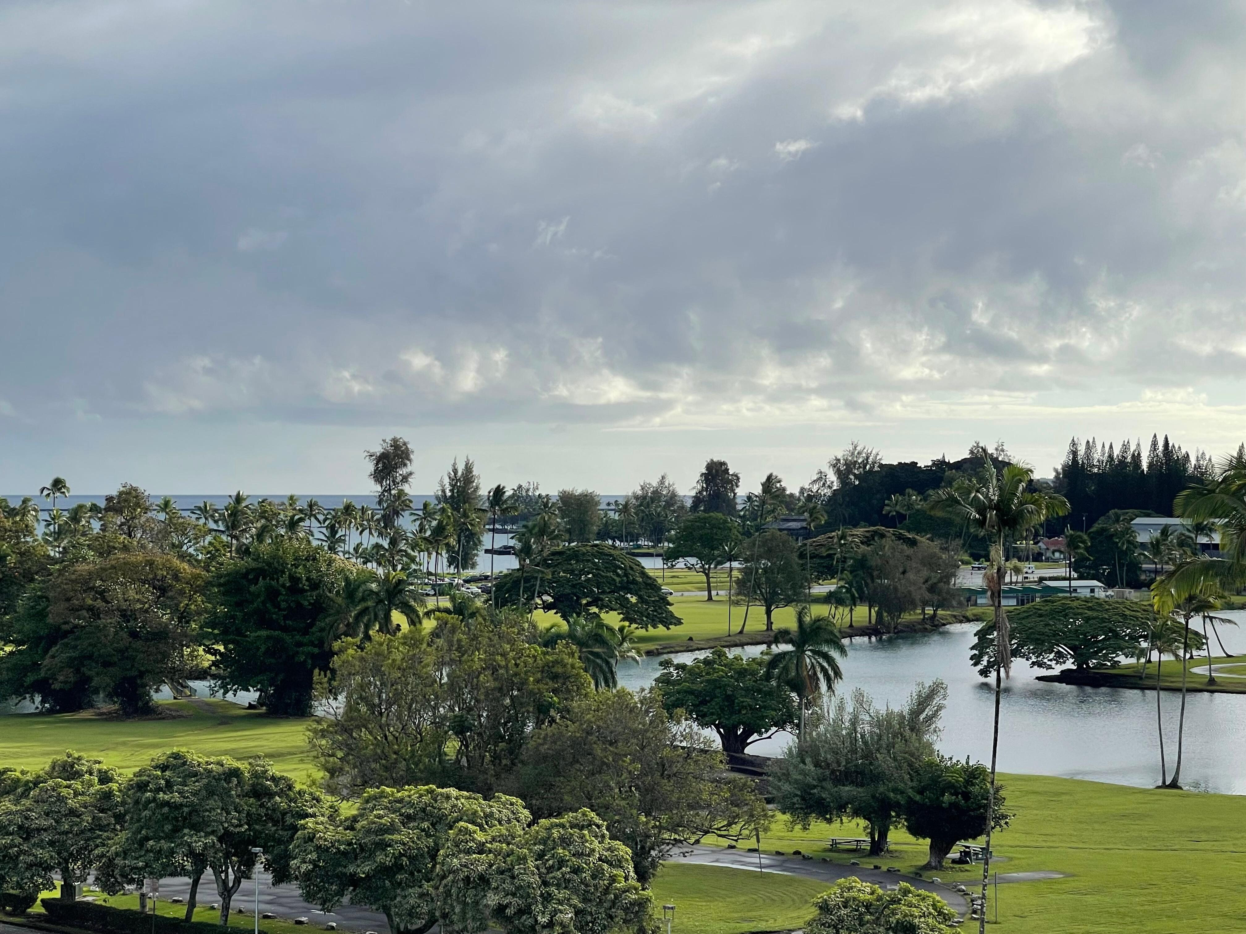 View from balcony. 