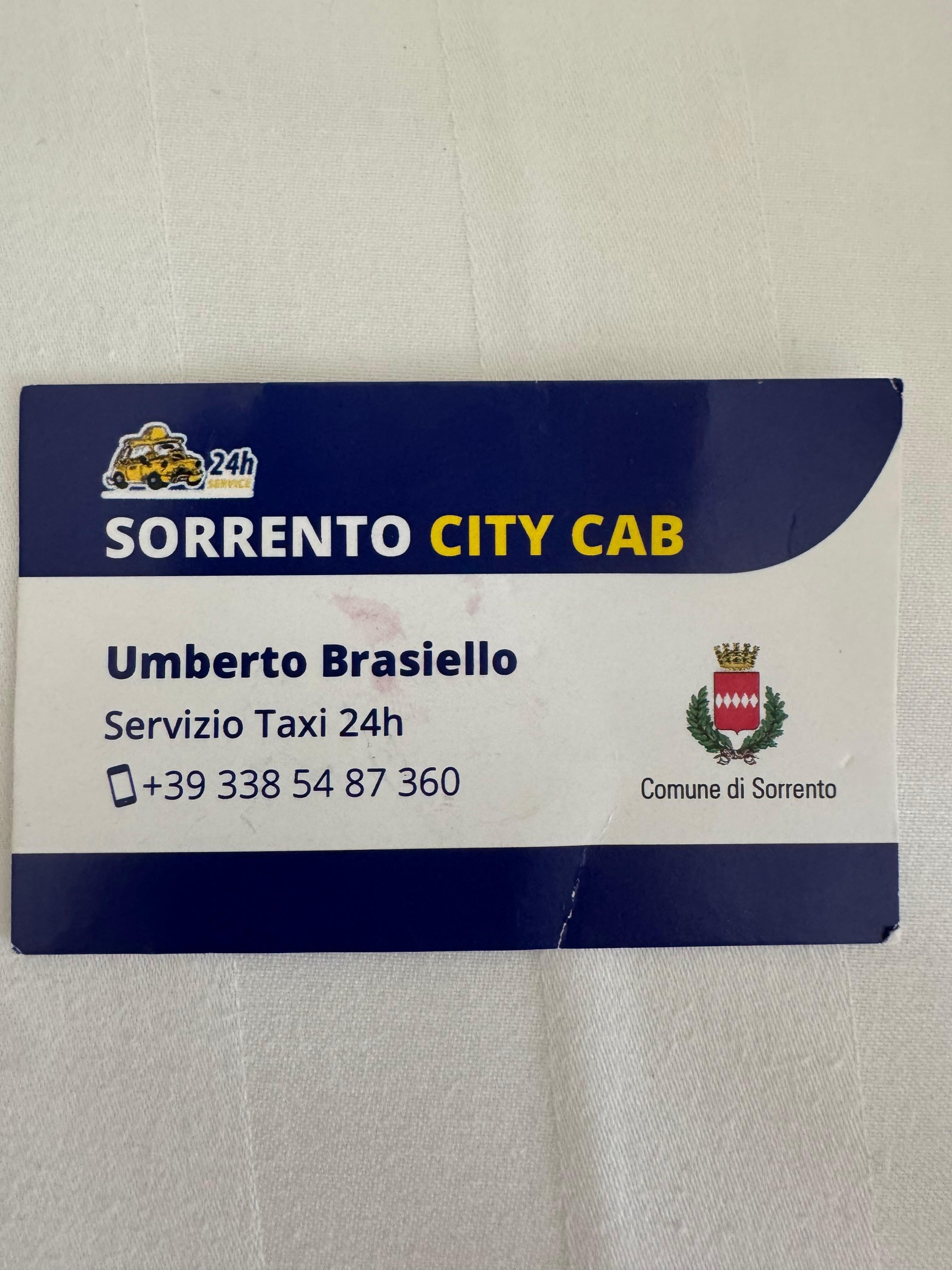 Terrible crook. Cheated 50 Euros more, dirty taxi, showed up with his friend in passenger seat and spoke in Italian about me. This was a taxi called by hotel. They seemed annoyed instead of apologetic when I told them. 
